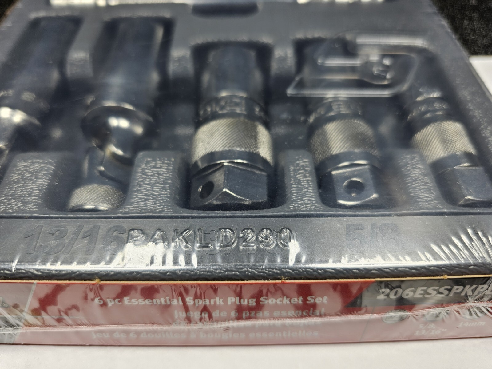 Snap-on Tools USA NEW 6pc 3/8″ Drive Essential Spark Plug Socket Set 206ESSPKPLG