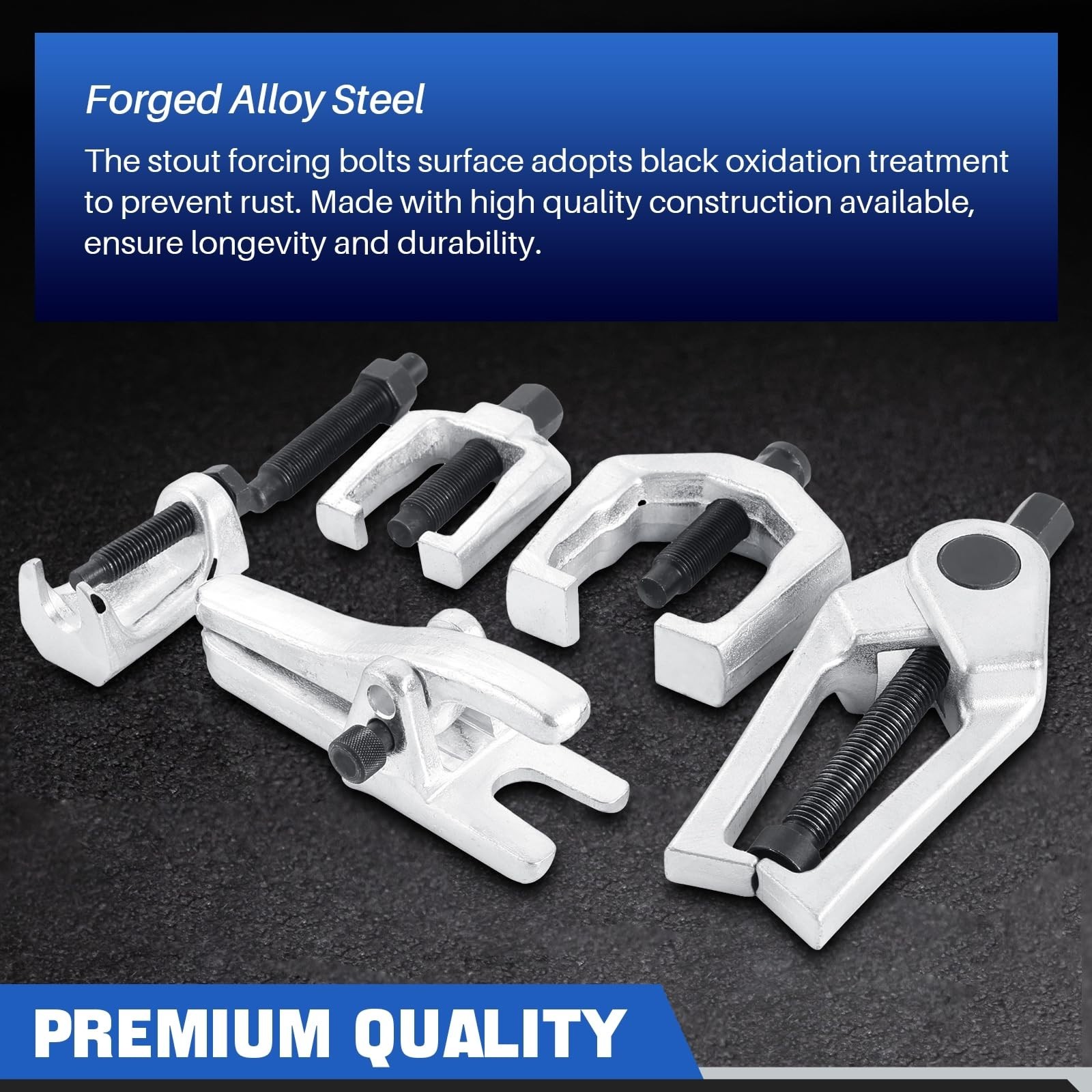 5PCS Ball Joint Separator Tool Kit – 5-in-1 Pitman Arm Puller & Tie Rod End Remo