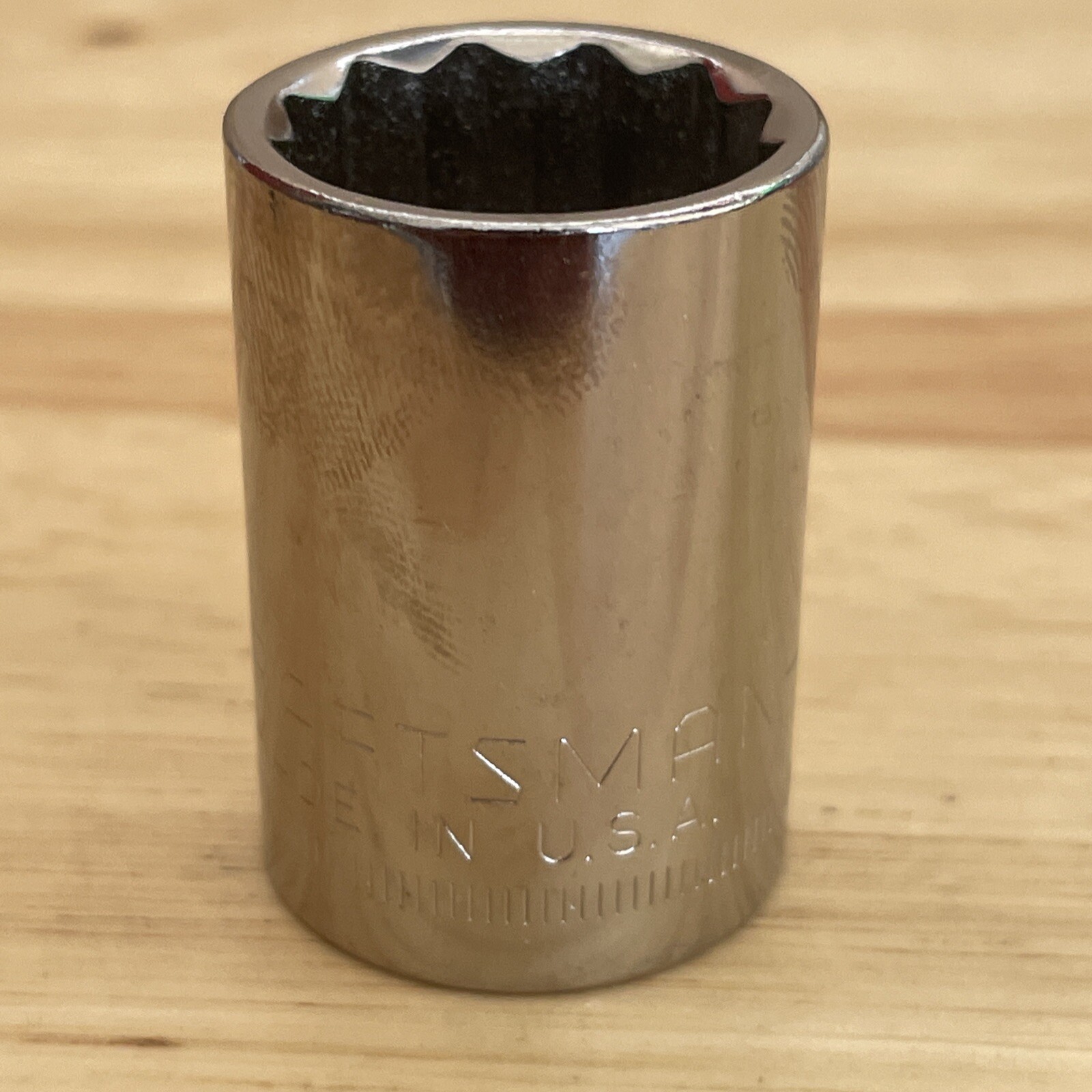 NOS Craftsman 19MM Socket 1/2″ Drive 12 Point Inverted G1 44238 Vintage USA