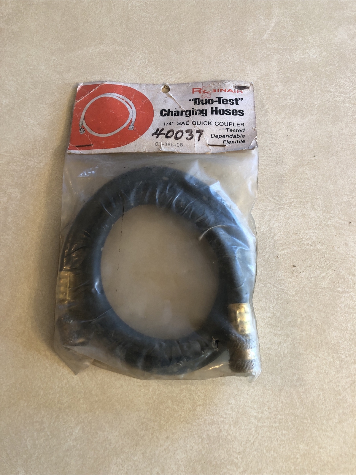NOS Robinair Duo-Test charging lines CH-36E-IB 40037 1/4″ SAE Quick Coupler