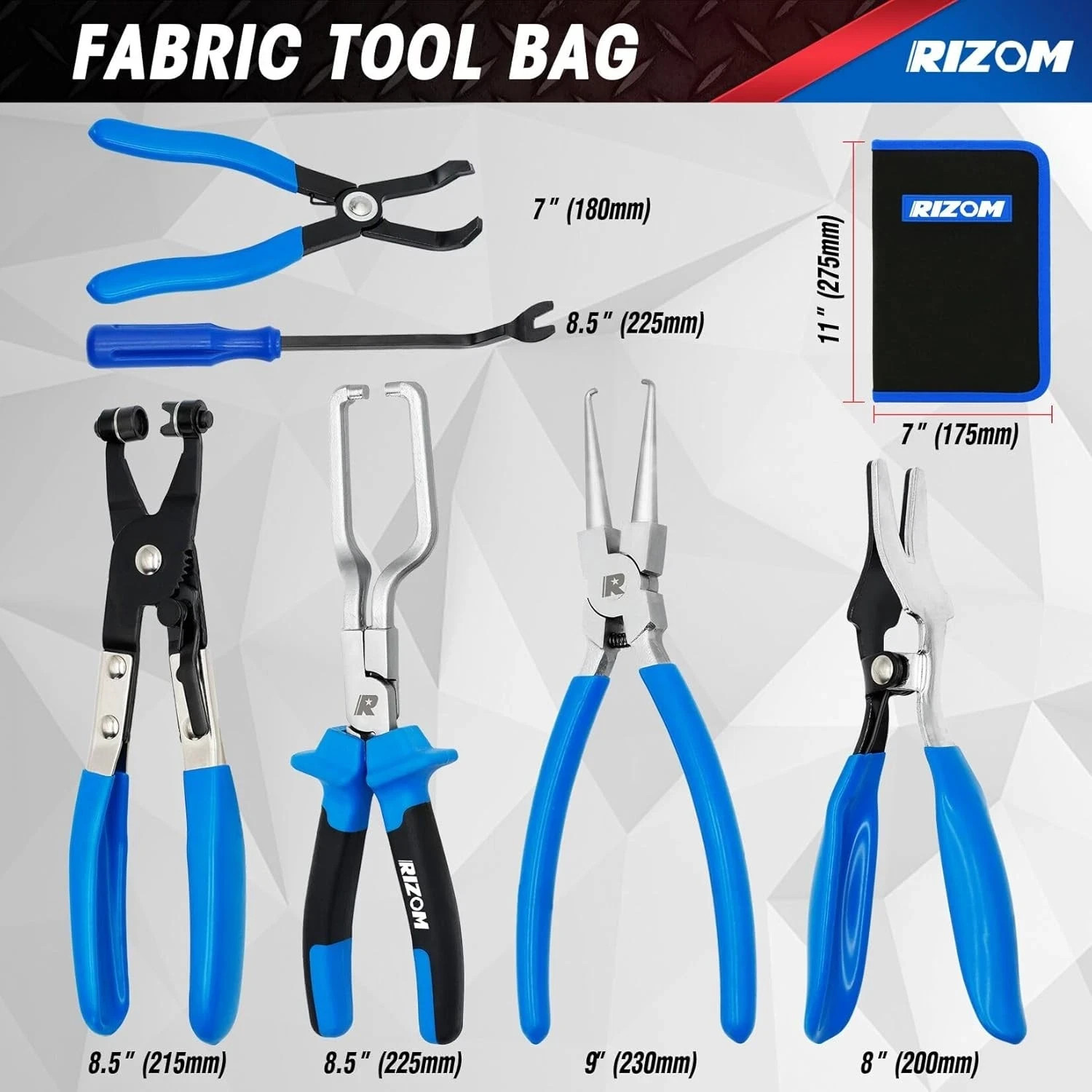 6-Piece Fuel Line Pliers Set, Hose Clamp Pliers, Hose Removal Pliers, 30 Degree