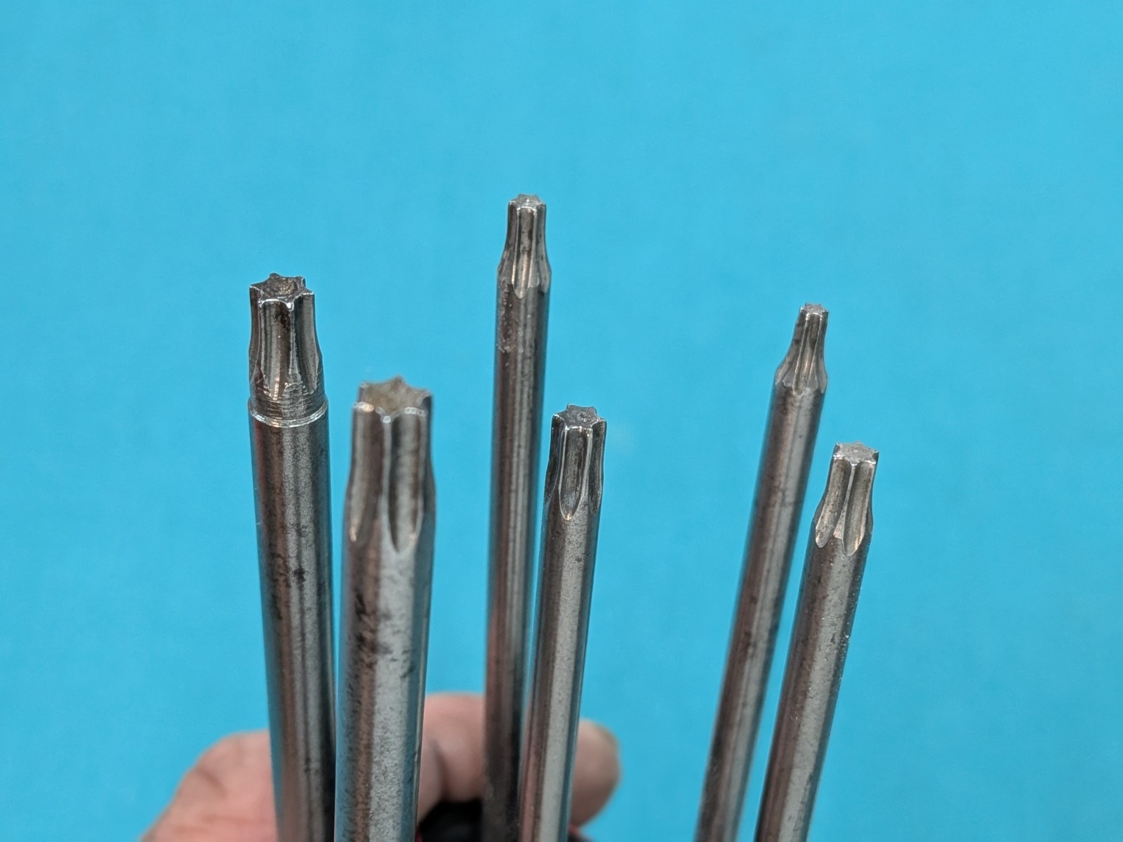 Vintage TORX ® USA 6pc Classic Screwdriver Collection T10 to T30 Red & Black VGC