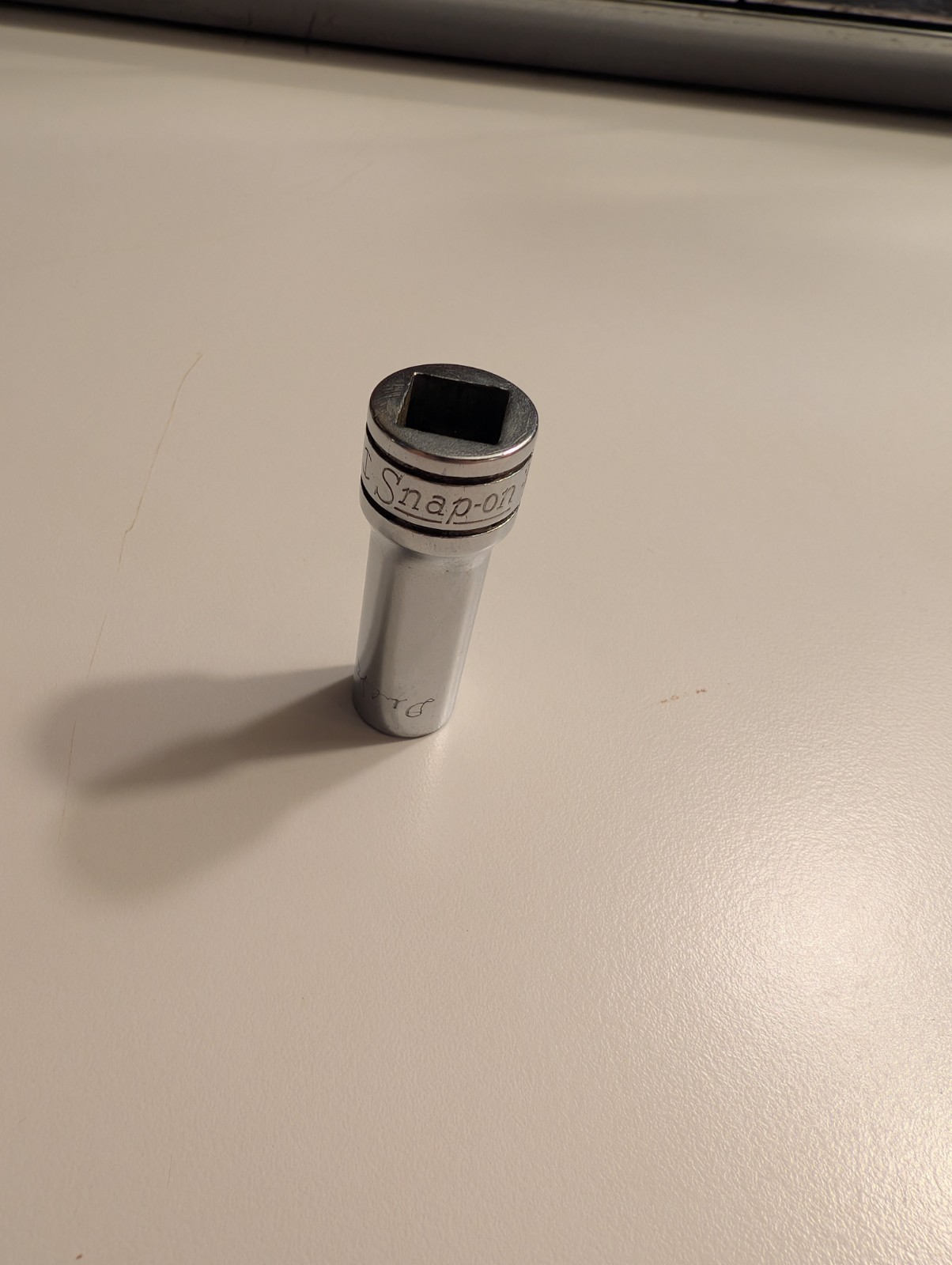 Vintage Snap On 3/8″ Drive 3/8″ 12PT SAE Deep Chrome Socket SF-121
