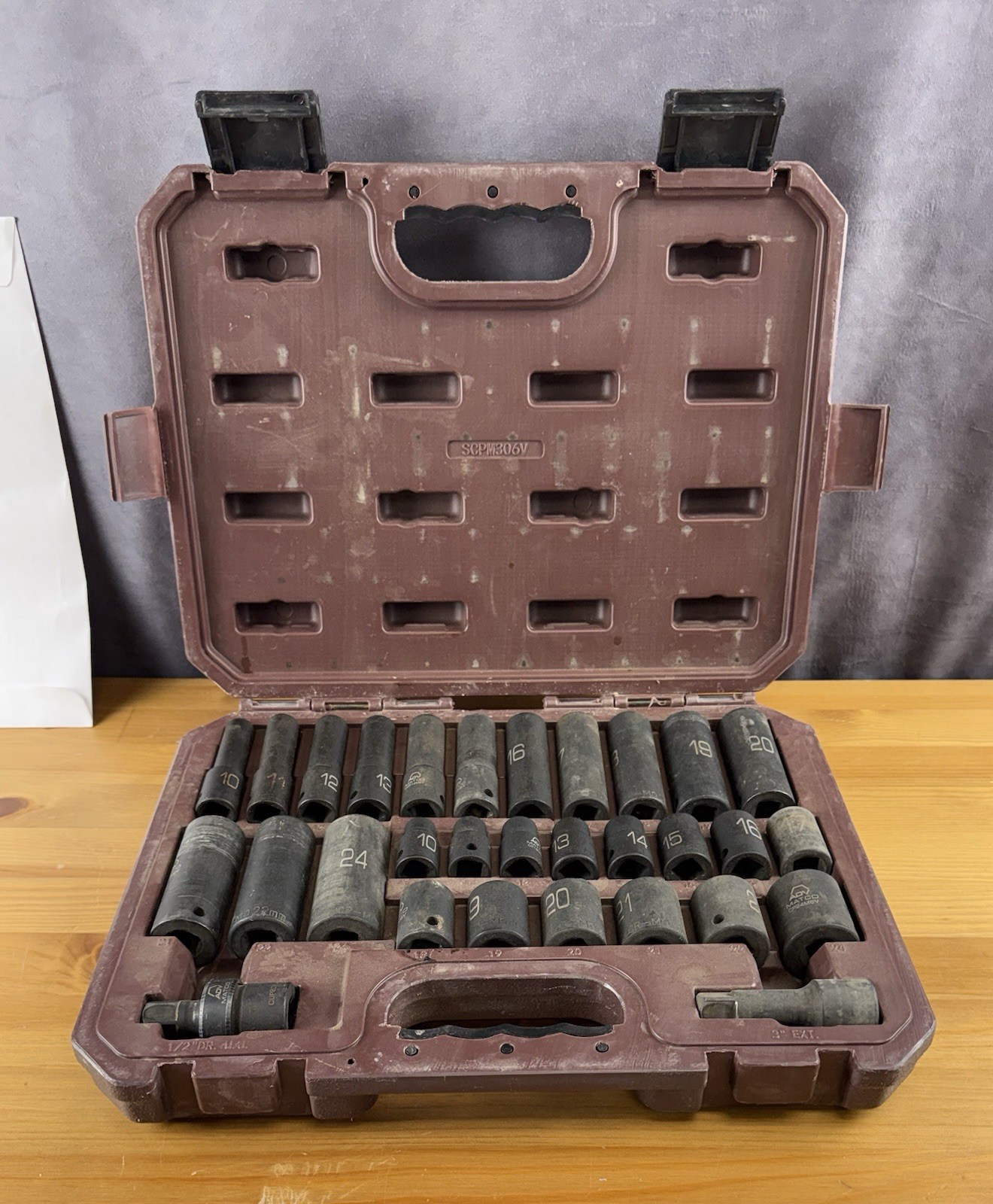 MATCO SCPM306V 30-PC 1/2″-DR METRIC 6-PT ADV SHALLOW & DEEP IMPACT SOCKET SET