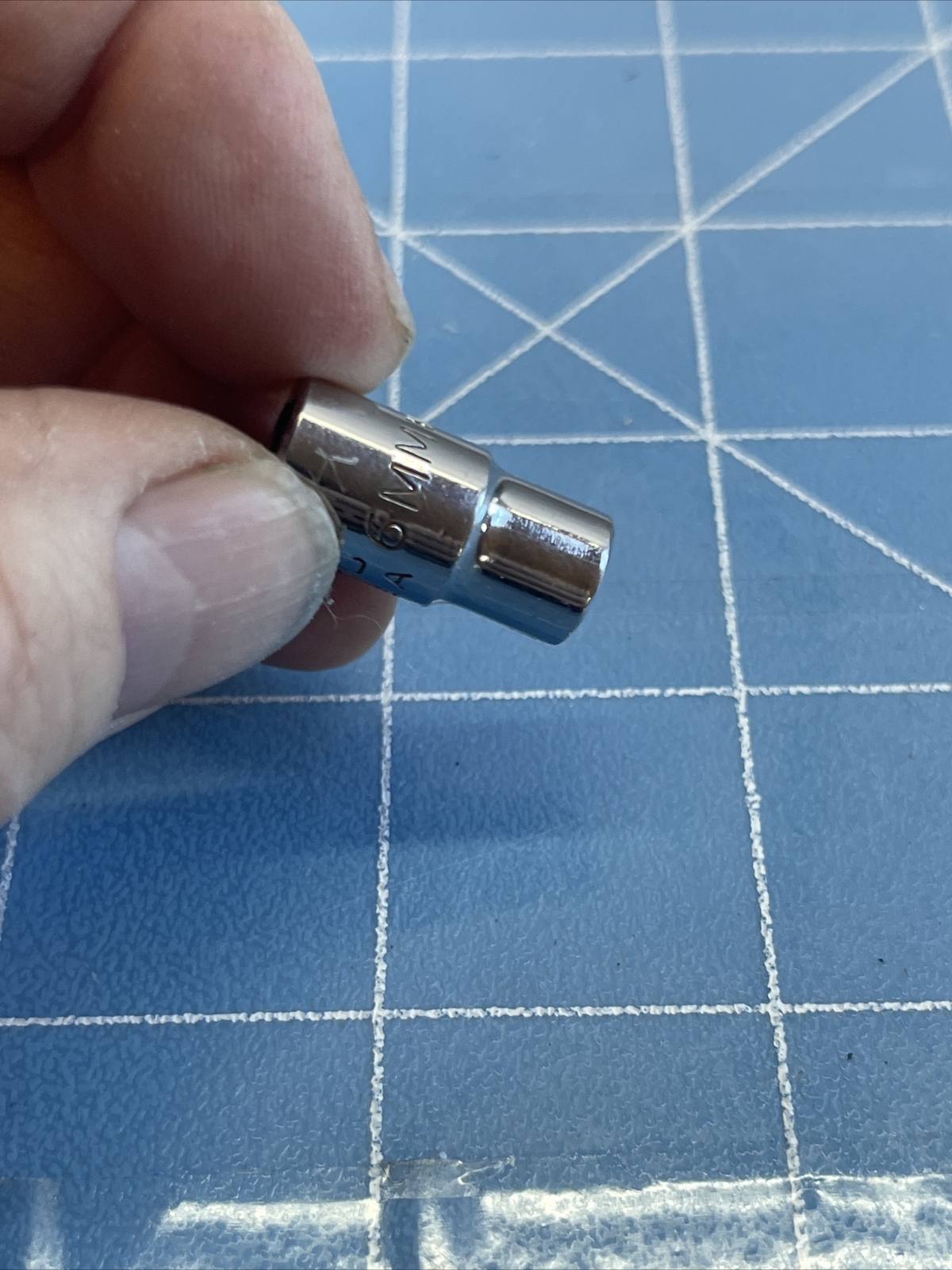 MAC M6 6MM 1/4dr. chrome 6pt.shallow socket USA