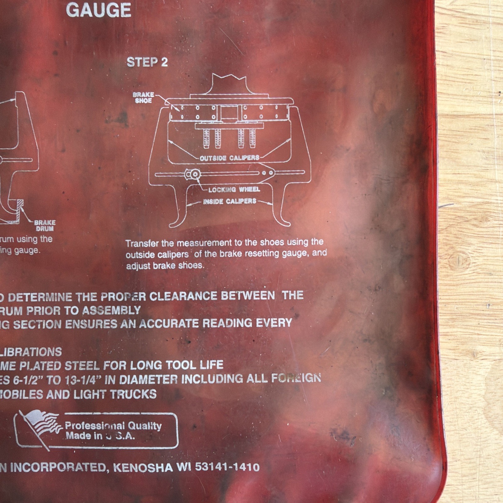 Blue Point Brake Resetting Gauge Caliper YA2780 Made in USA READ!