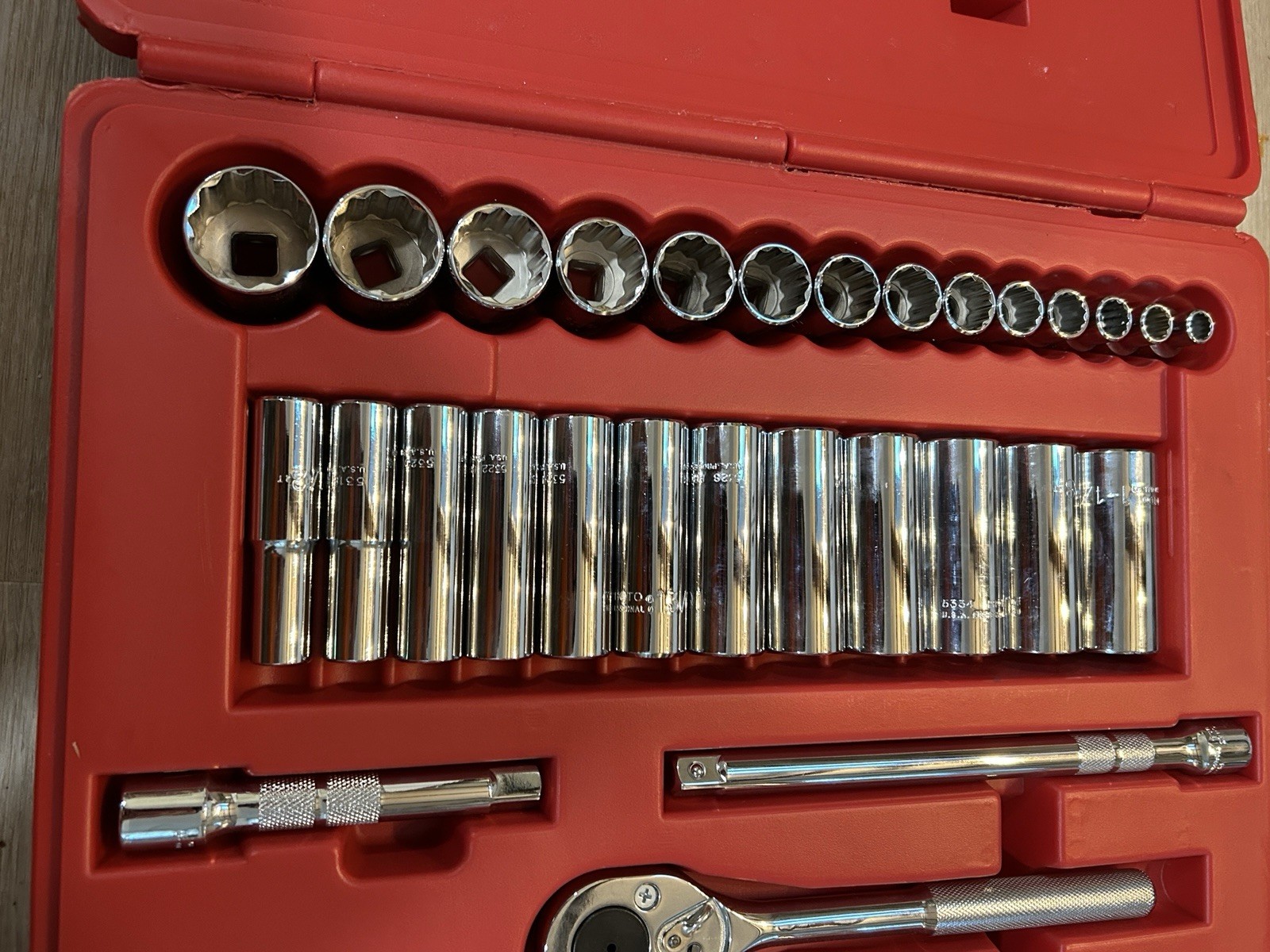 NEW Stanley PROTO 1/2 Drive 30 Piece SOCKET SET – 12 Point J54126