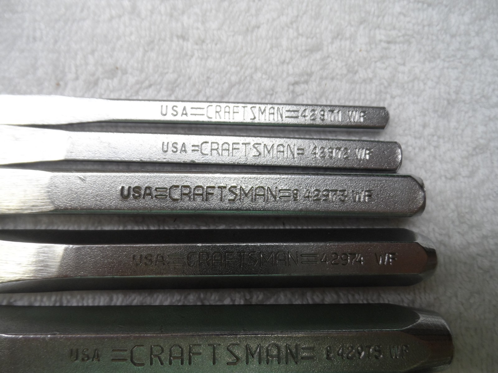 Craftsman Chisel Set, made in USA, PN 42971 to 42976 – 6 pcs (vintage)
