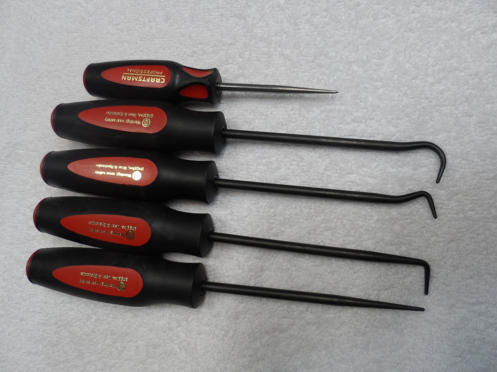 Craftsman Professional Pick and Hook Set BONUS Scratch Awl, made in USA – 5 pcs