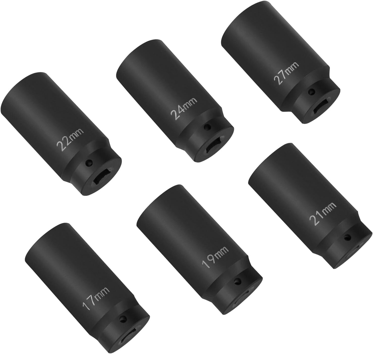 1/2″ Drive Metric Deep Impact Socket Set 17MM 19MM 21MM 22MM 24MM 27MM