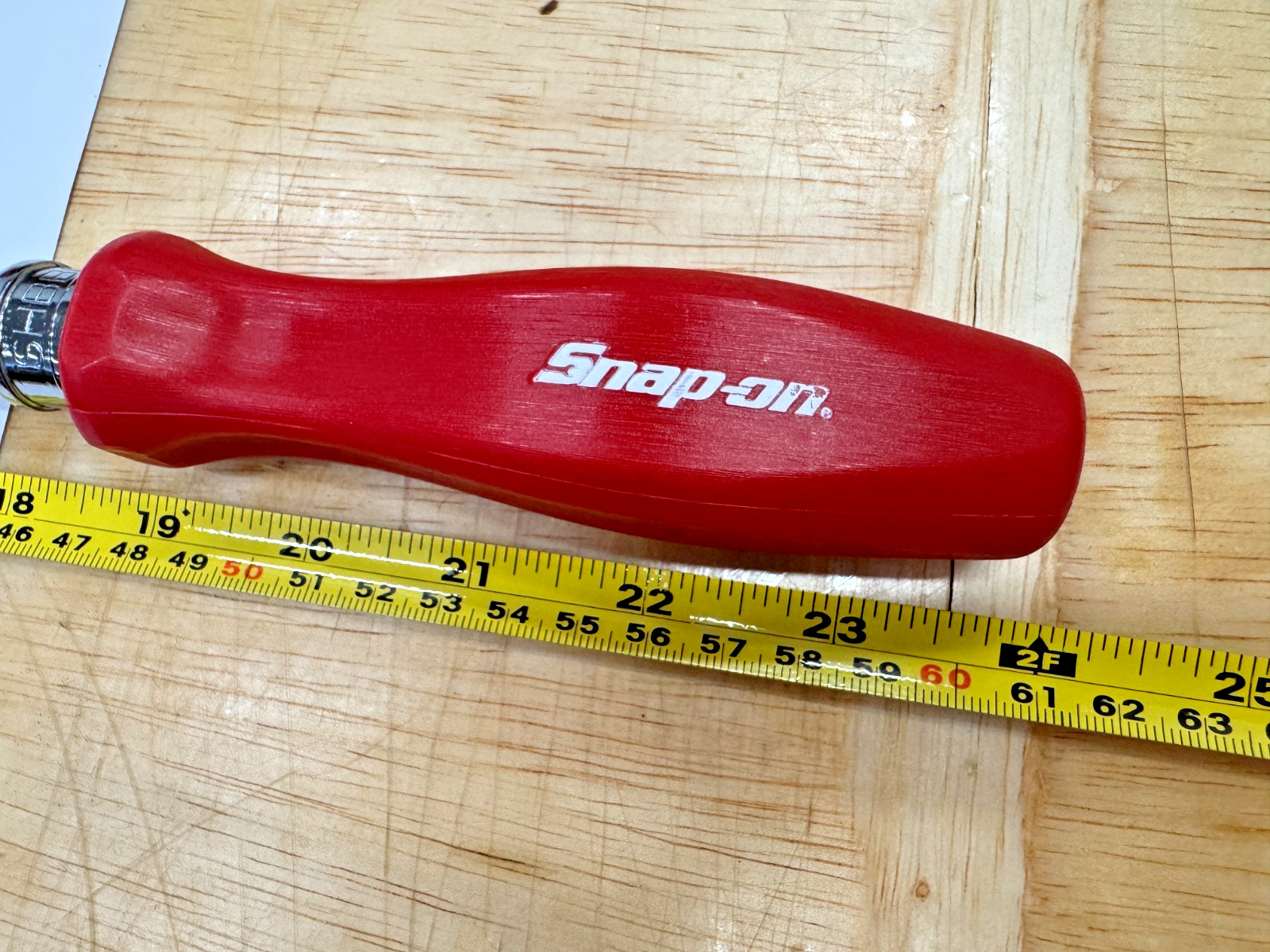Snap-on Tools USA NOS RED 1/2″ Drive Hard Grip Handle Breaker Bar SHBBD24R RARE