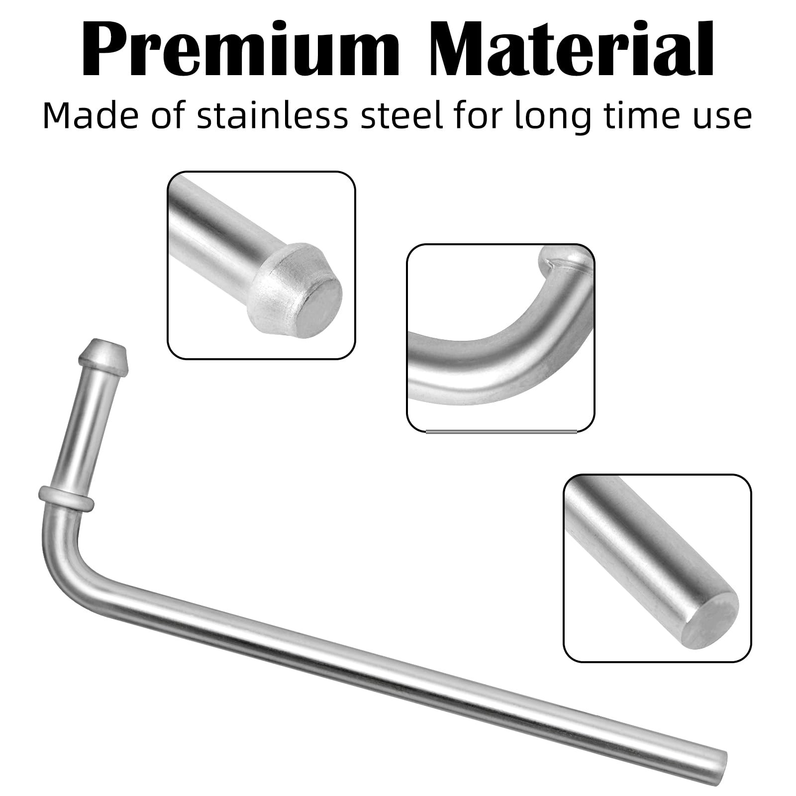 Exhaust Hanger Rod Upgrade Universal Exhaust Hanger Rods Stainless Steel 90°