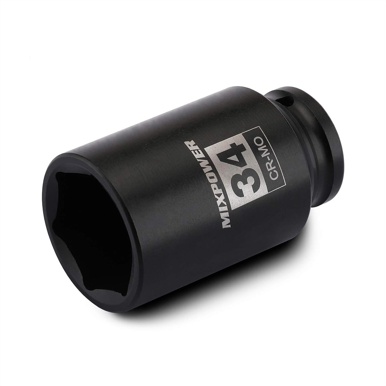 1/2″ Drive Deep Impact Socket, CR-MO, 34 mm, METRIC, 6 Point, Axle Nut Impact…