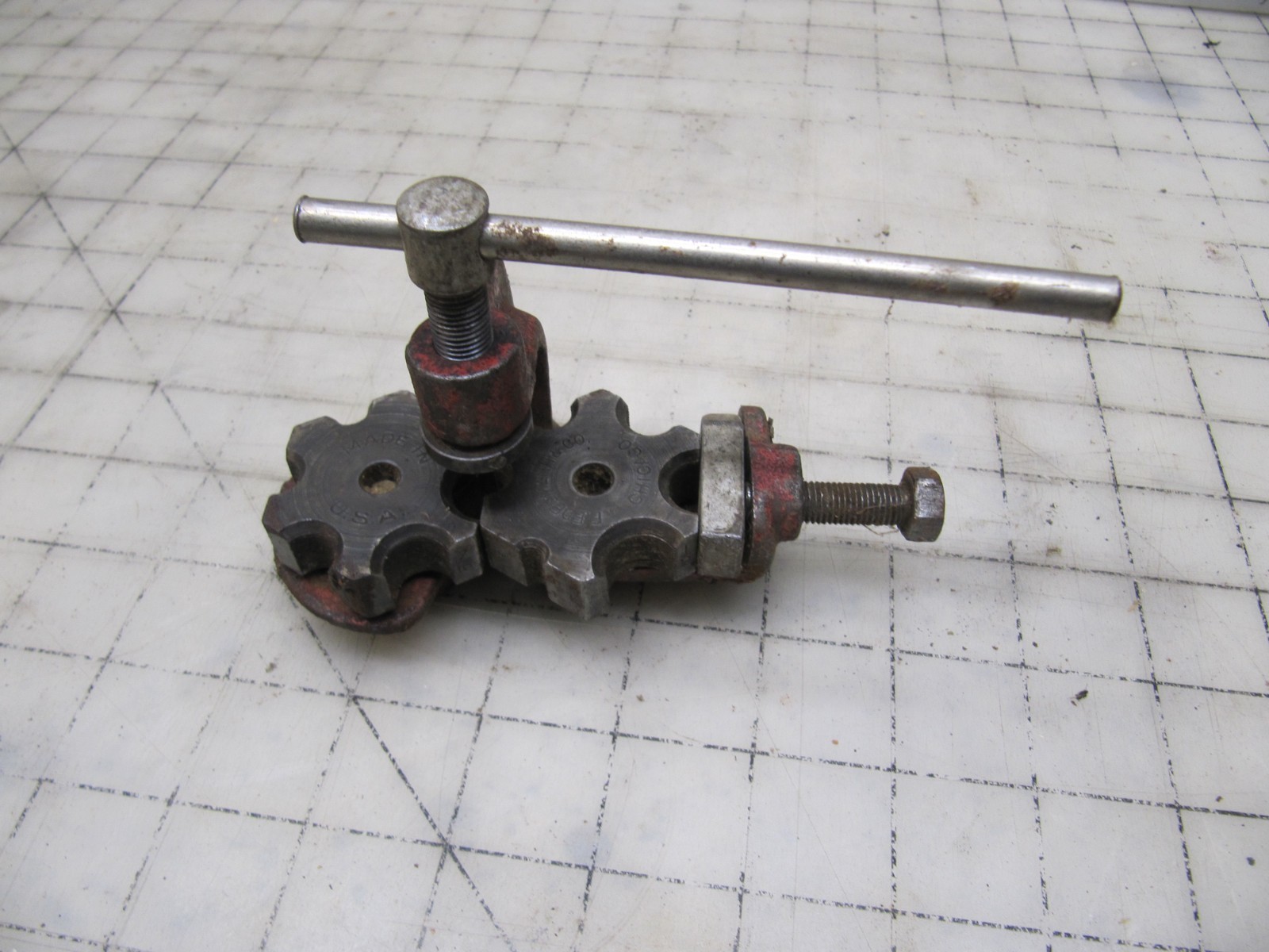 VTG E.Edelmann Tubing Flaring Flare Tool Selectable 3/16″ – 1/2″ – Cast Iron