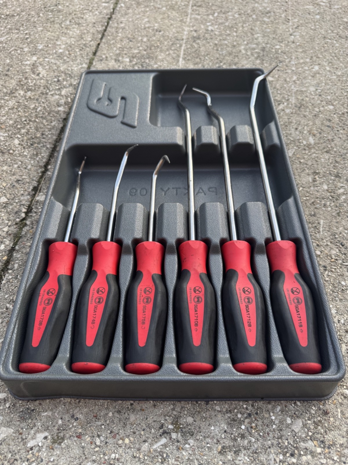 Snap-On RED 6 Pc Soft Grip Radiator Hose Pick Set SGRHT6BR