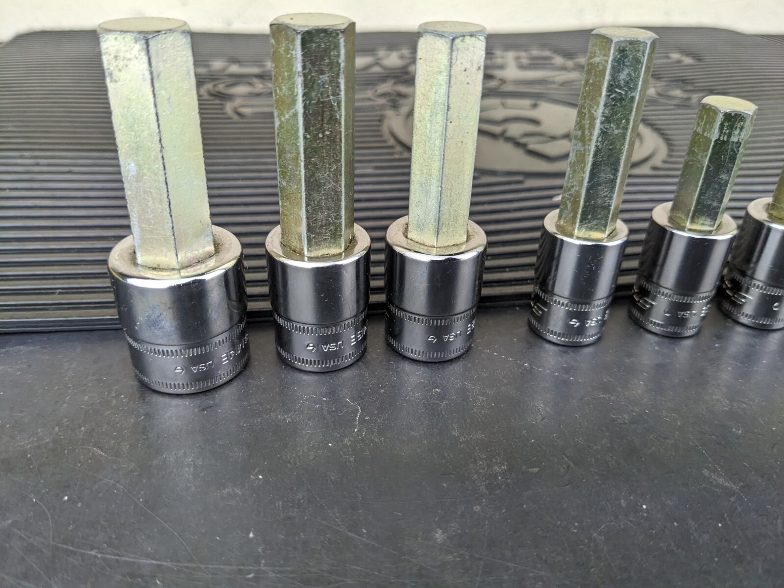 #be219 Snap-On 11pc Metric Hex Allen Socket Set 3/8″ Drive 4mm to 14mm 211EFAMY