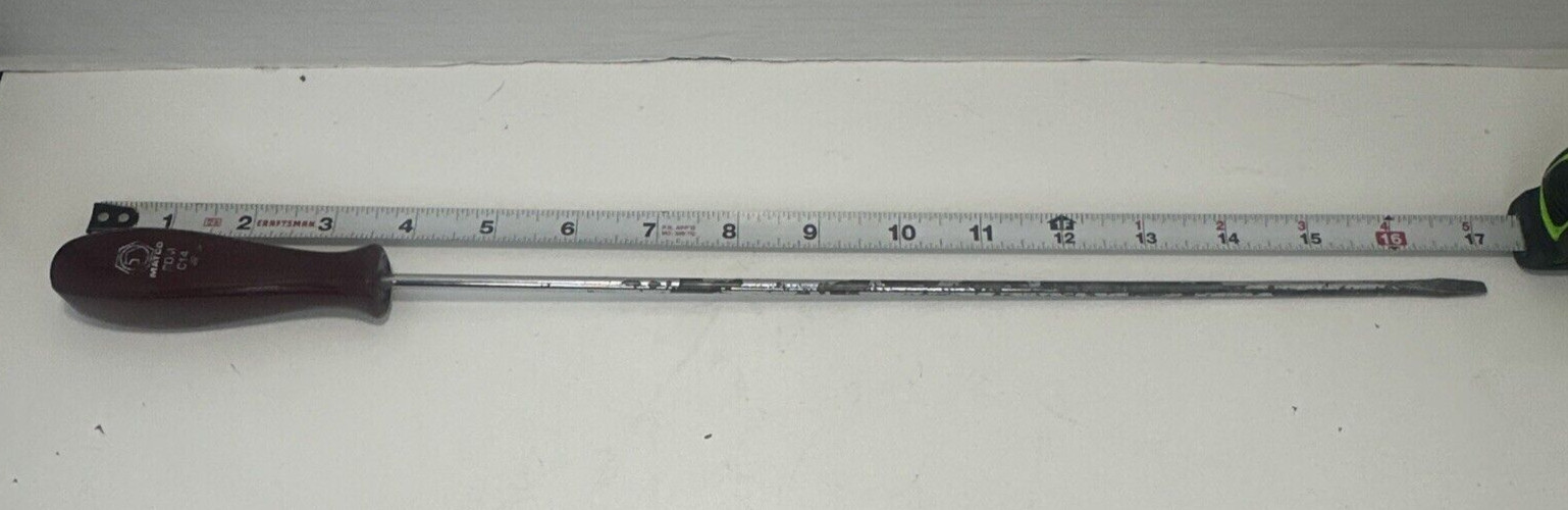 MATCO SDM C14 3/16″ FLAT TIP SCREWDRIVER HARD HANDLE LONG SHAFT – SLOT SLOTTED