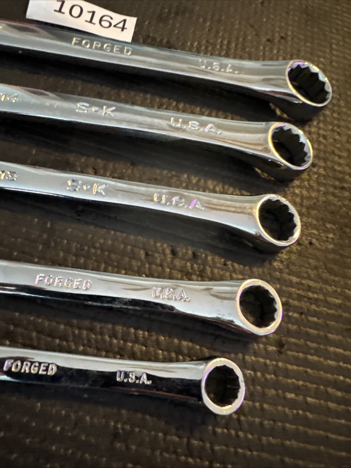 SK Tools USA S-K 5pc Full Polish Metric Combination Wrench Set 17/14/13/11/9mm
