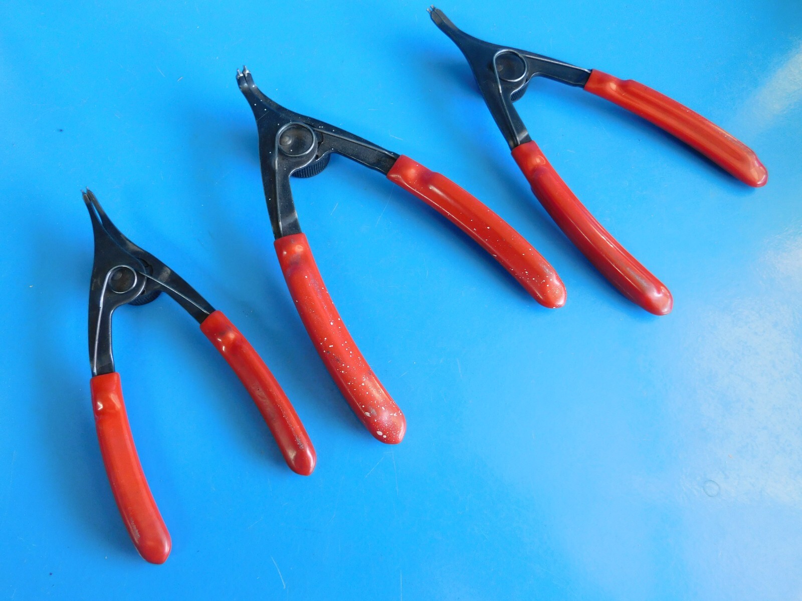 USED,SNAP ON SNAP RING PLIERS, LOT OF 3, PART #’S PRH12,PRH349, PRH34
