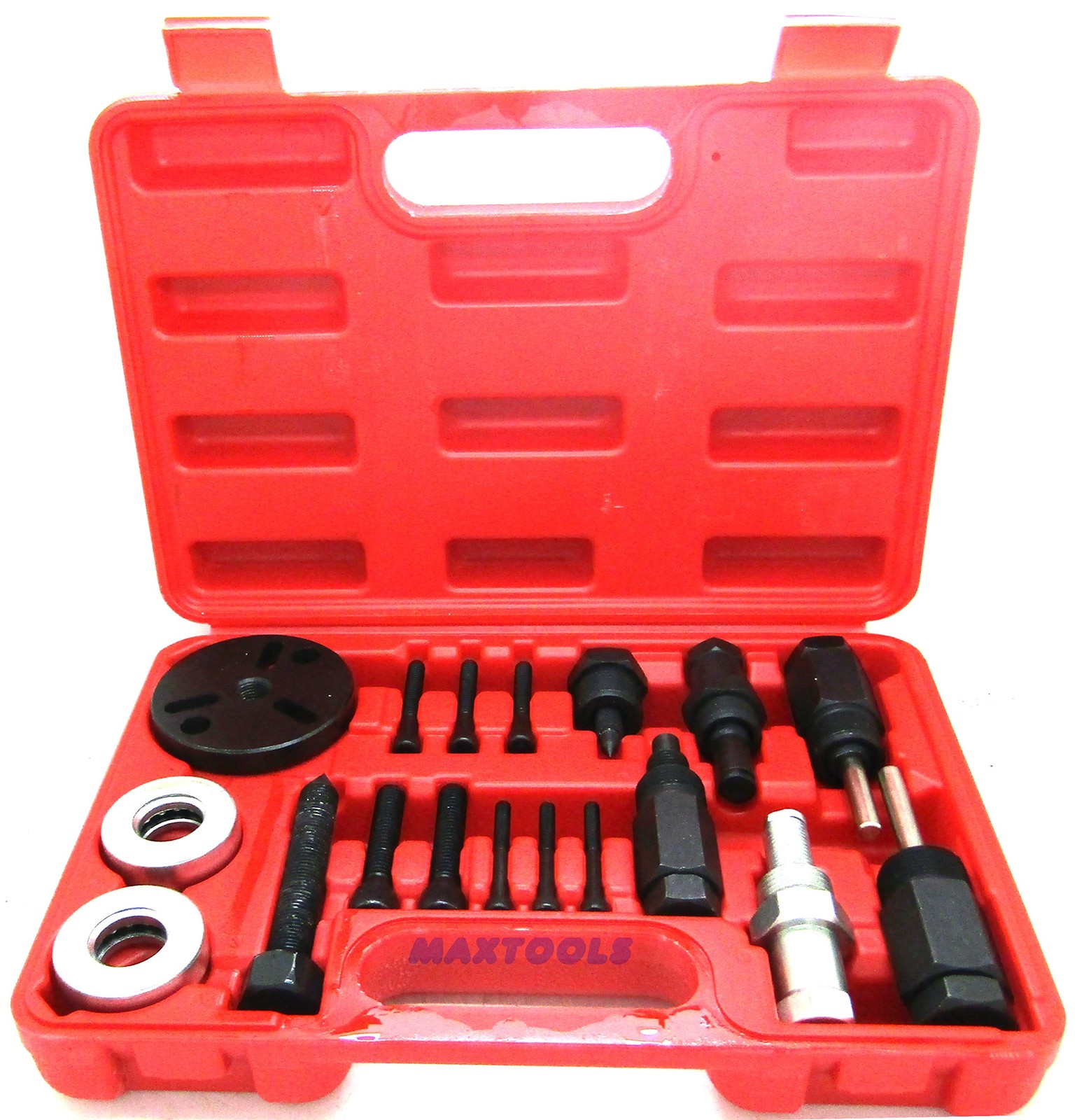 18PC A/C COMPRESSOR CLUTCH HUB PULLER PLATES TOOLS