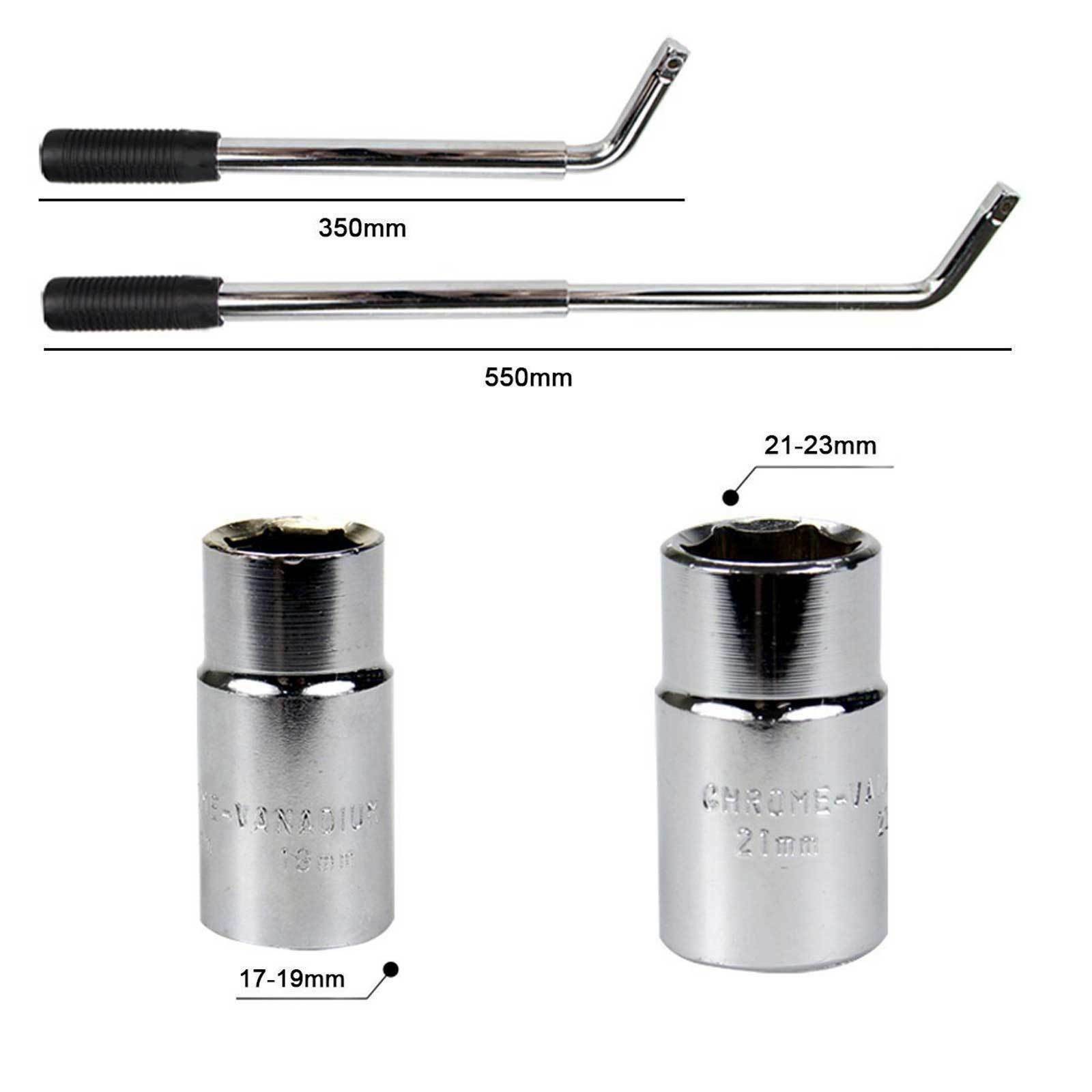 17mm 19mm 21mm 23mm Car Wheel Lug Nut Wrench Standard Sockets Extendable Spanner