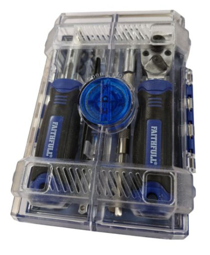Faithfull FAISBSET78 Screwdriver Bit and Socket 78pc Set XMS25SDSET78