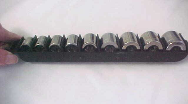 Craftsman Tools 9Pc. 3/8″ Drive 12Pt. Socket Set 3/8″-7/8″, #34438 USA G&V Vtg