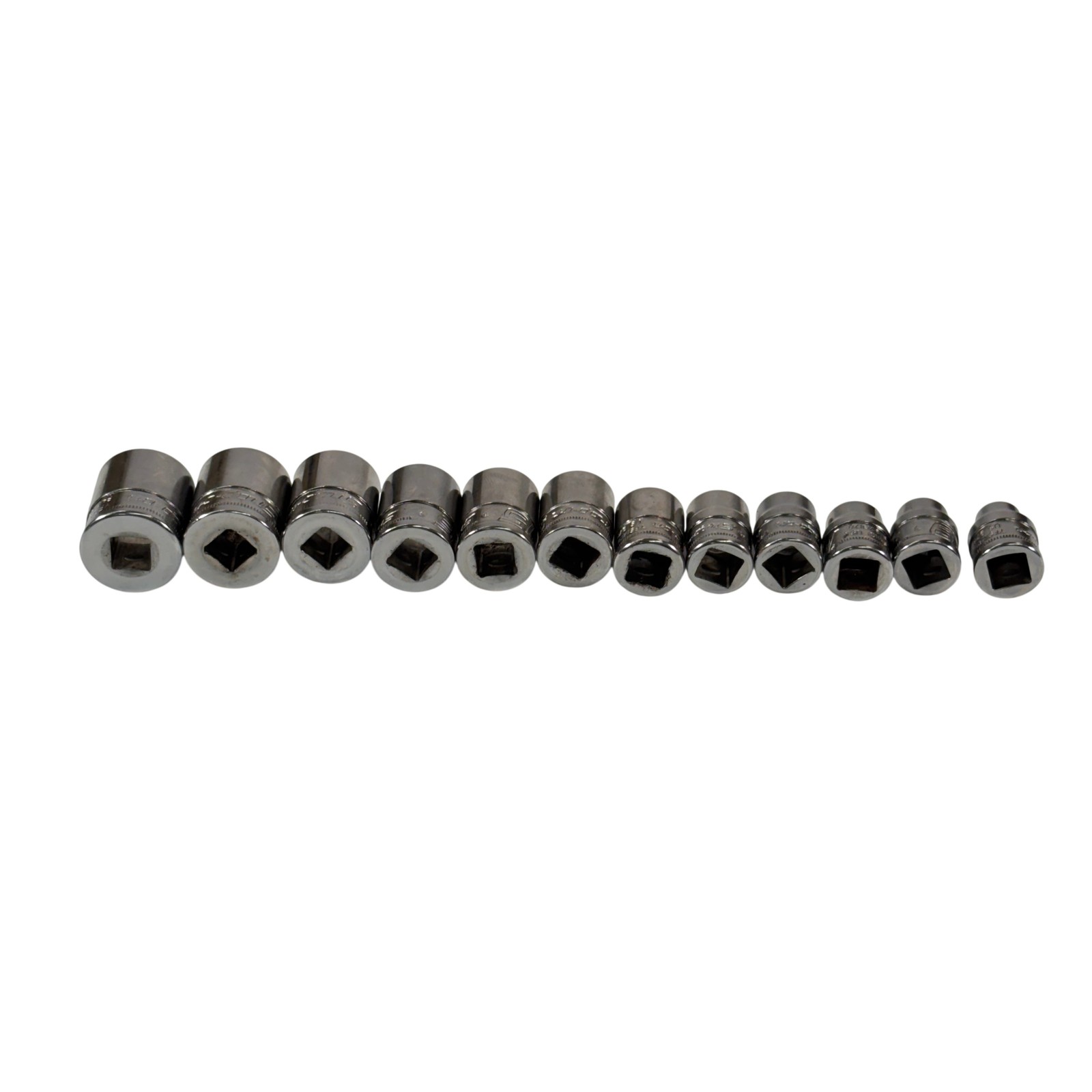 Snap-on Tools 212YFSMY 12pc 3/8″ 6pt Metric Flank Drive Xtra Shallow Socket Set
