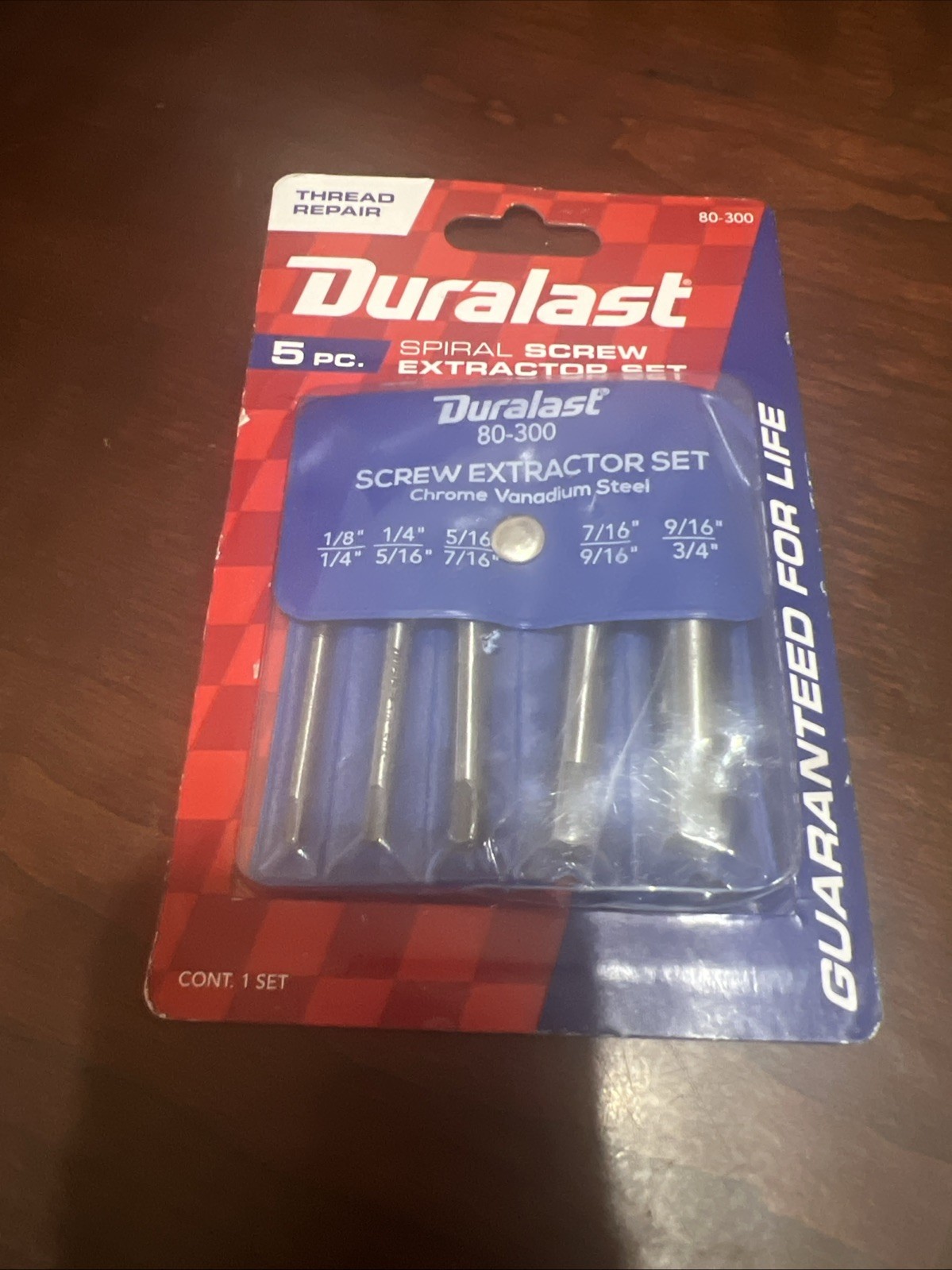 5pc Duralast Spiral Screw Extractor Set 80-300 – New