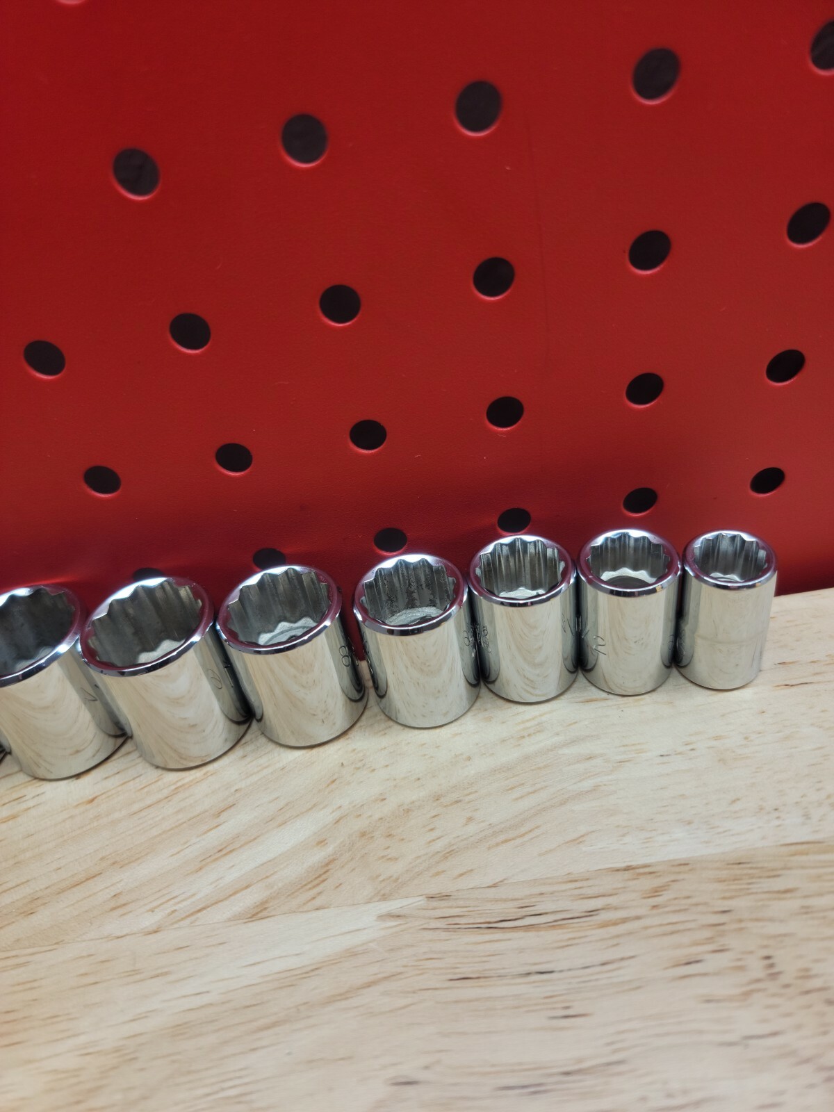 Proto 3/8″ Drive 7/16″ – 15/16″ SAE 9-Piece 12-Point Shallow Chrome Socket Set