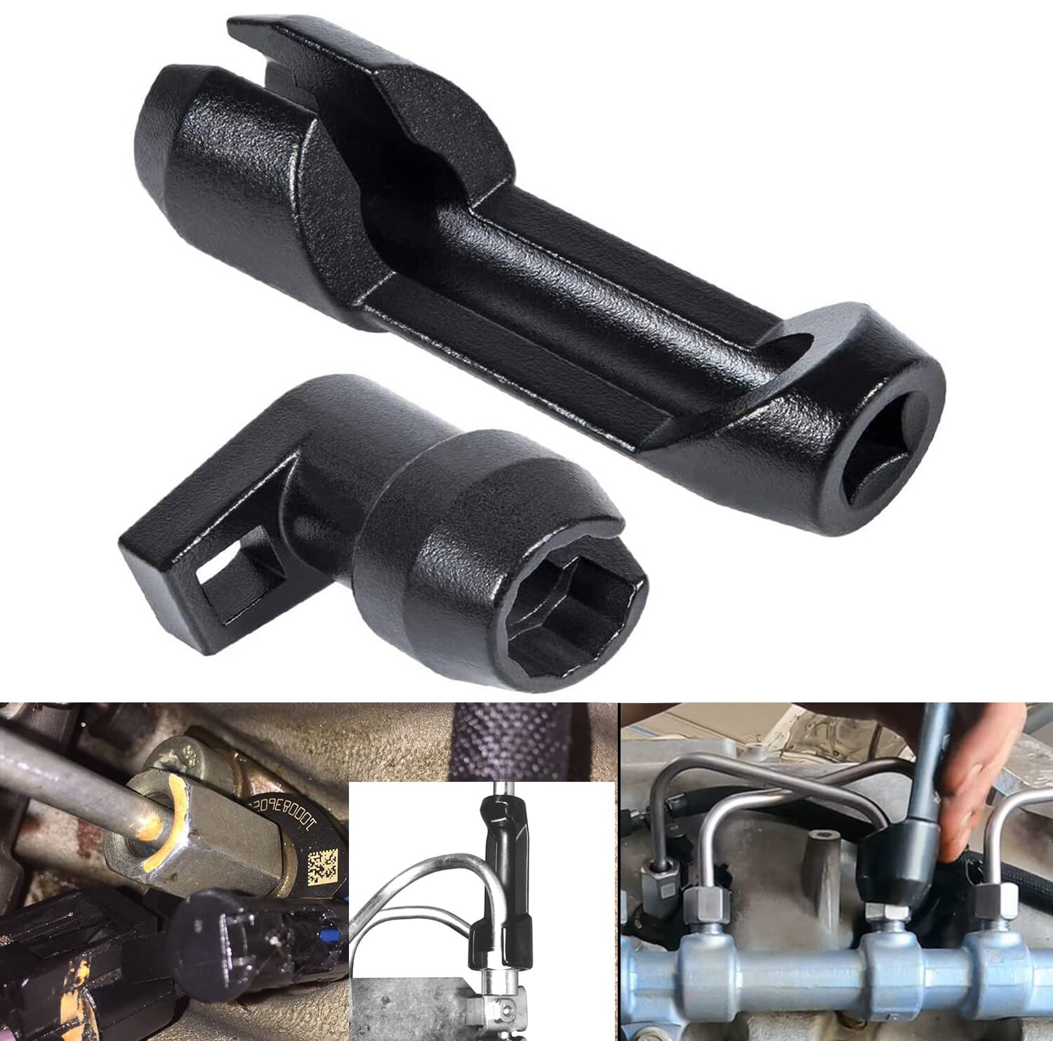 For Ford 6.7L Fuel Injector Socket Set 17 Mm 12 Point Injector Line Tool
