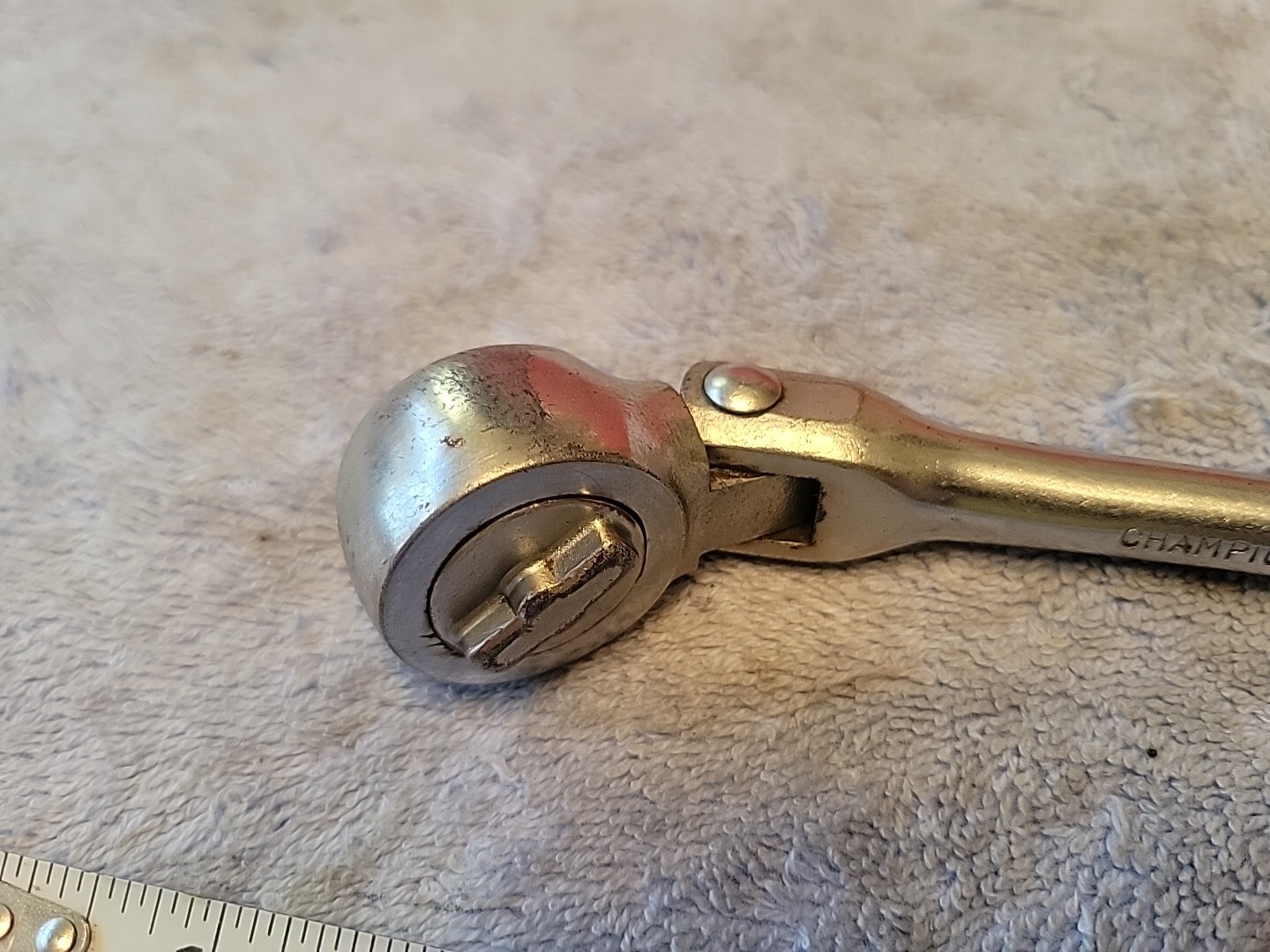 CHAMPION PLUG MASTER 3/8″ DRIVE FLEX HEAD RATCHET CT 405 VTG USA 🇺🇸