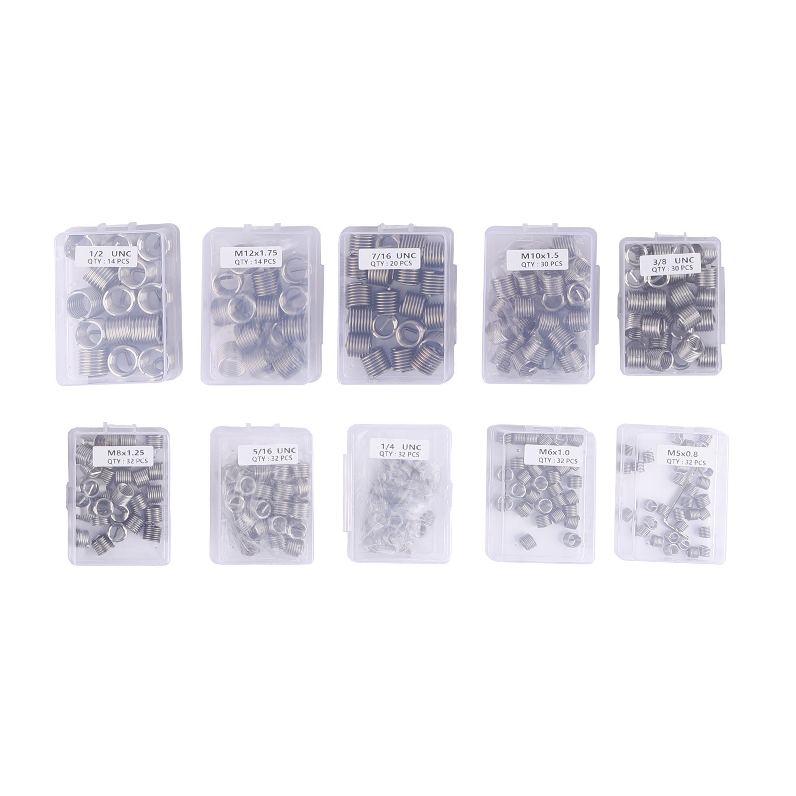 Helicoil Thread Repair Kit Inserts Breaking Pin Tools Screw Taps Drill Bits