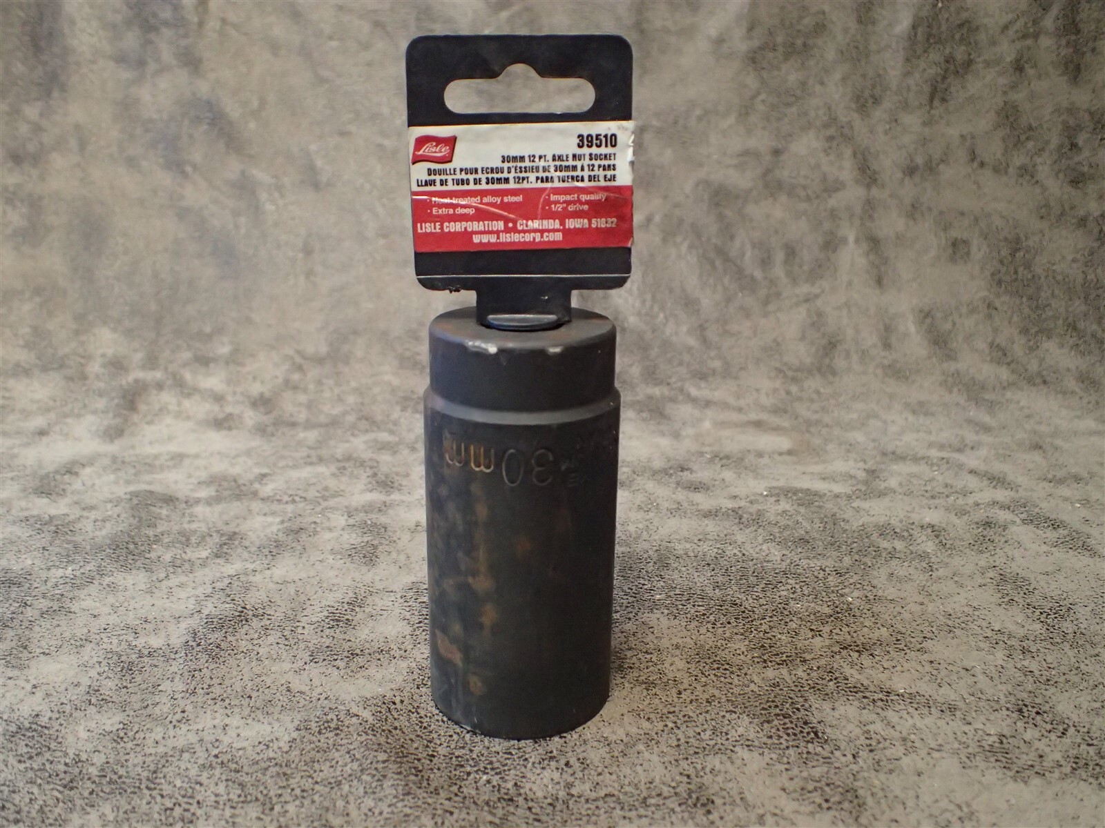 Lisle 39510 1/2″ Drive x 30mm Deep Length Axle Nut Socket (BN189)