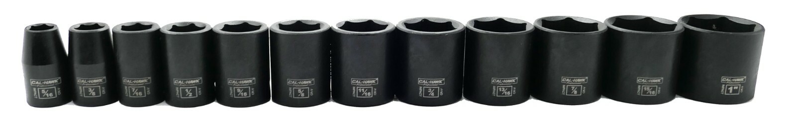 24 pc 3/8″Dr. 6 POINT SAE Standard & Deep Impact Socket Chrome Vanadium CRV Set