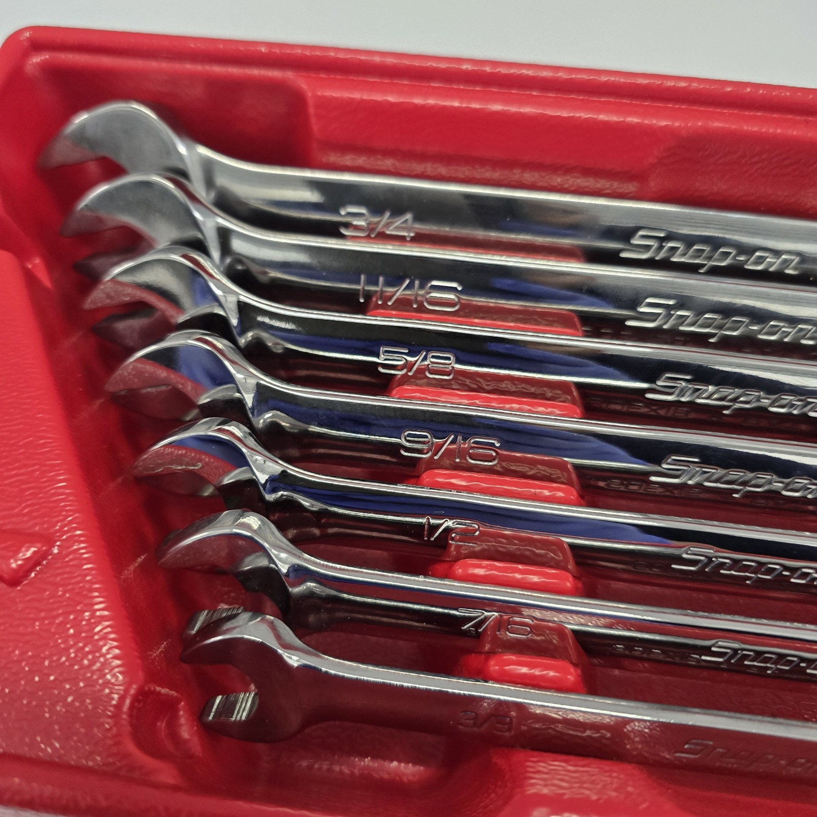 Snap-on OSH707B 6 Point Combination Wrench Set 7-Piece 3/8″-3/4″