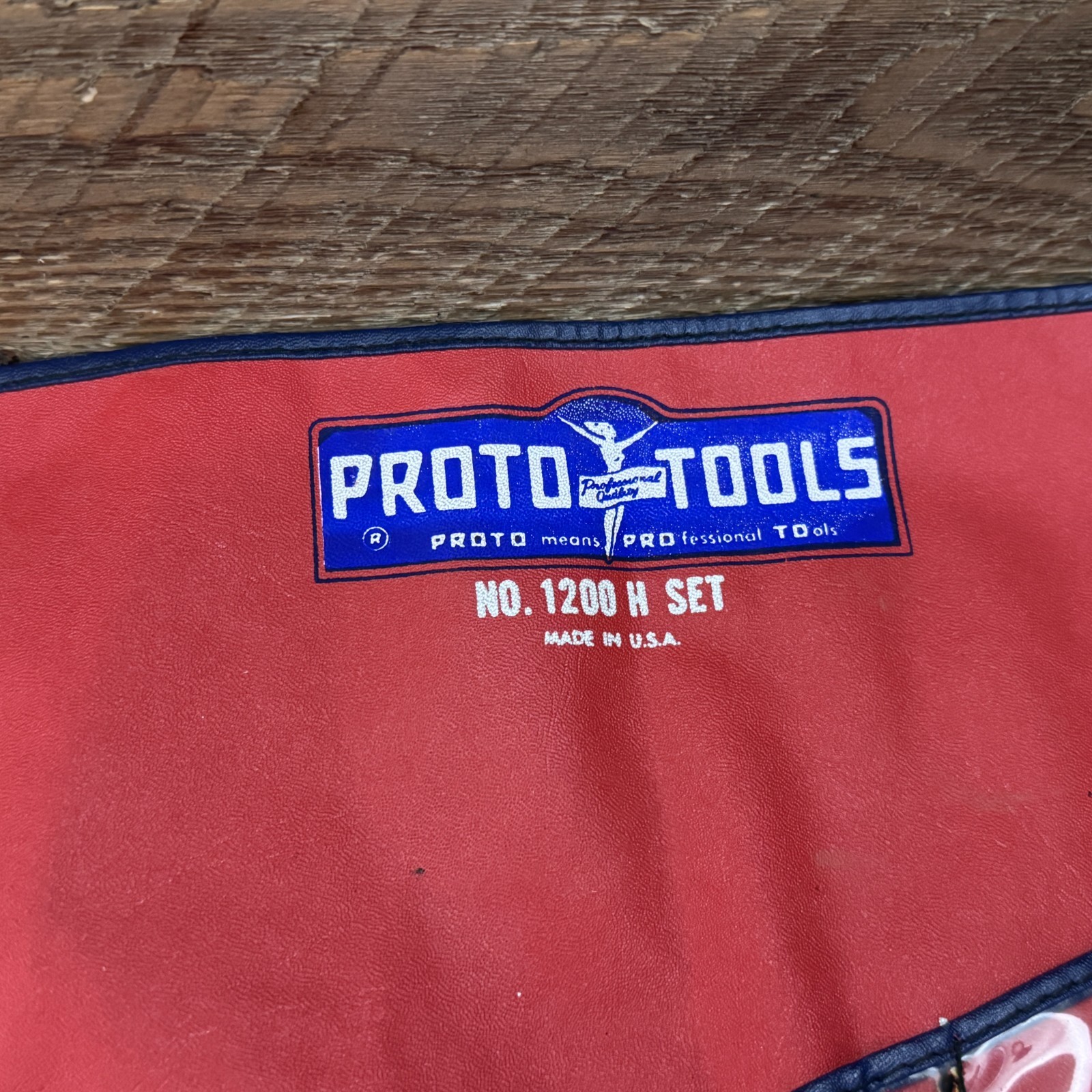 Proto Tools No. 1200 H Set 7pc Combination Wrench Roll Cover — Case Only — USA