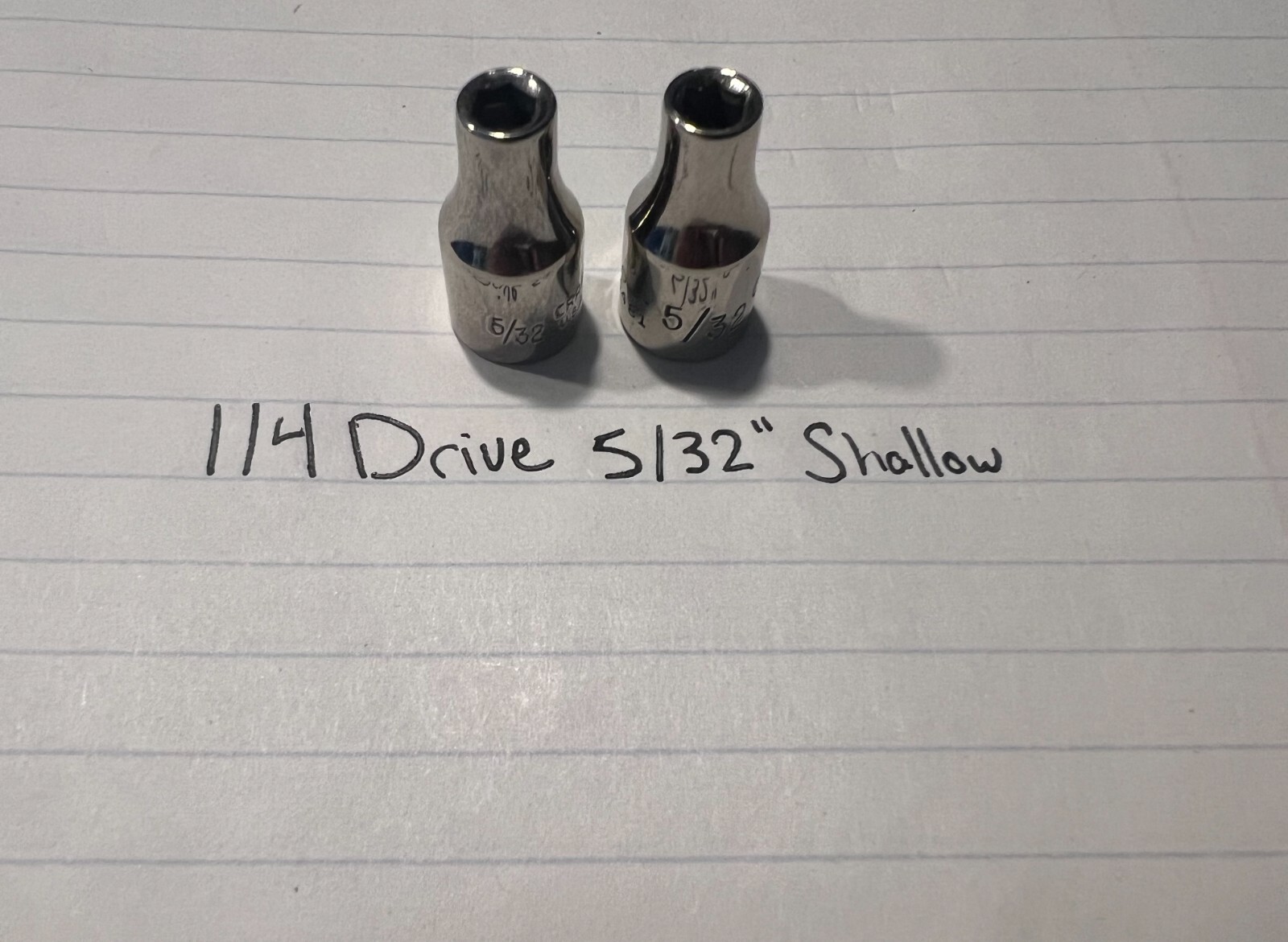 Craftsman USA 1/4″ Dr – SAE and Metric Shallow Socket 6 and 12 Point Pick Sizes!