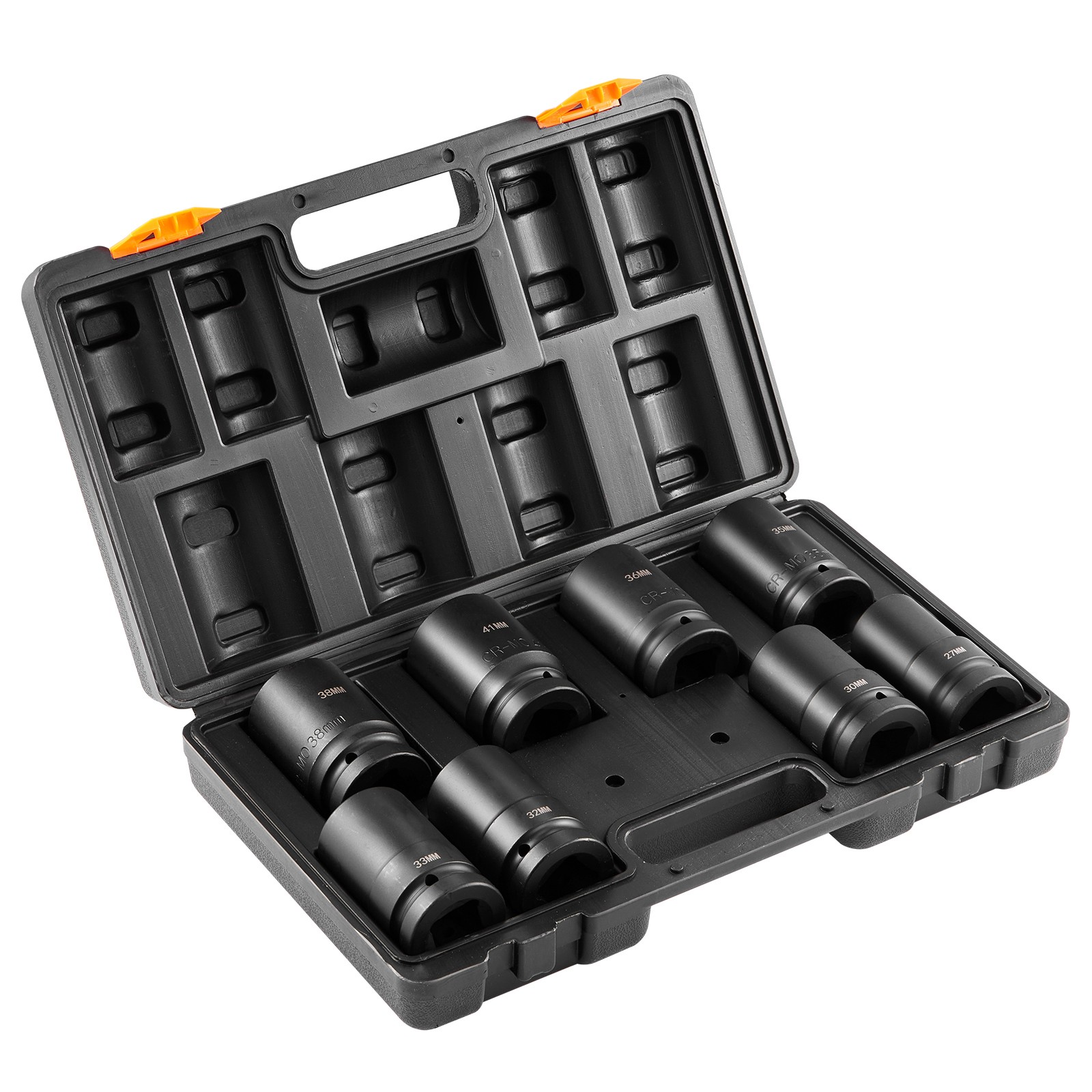Uimoso Impact Sockets Set 8pcs 6-Point 1″ Drive Bit Ratchet Tool Kit Case