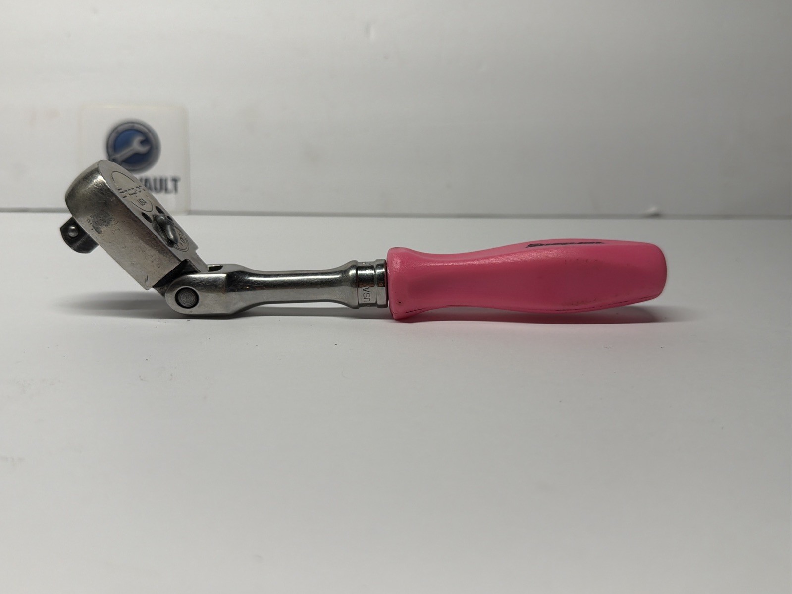 Snap On Tools F835 RARE Electric Pink Hard Handle 3/8″ Drive Ratchet FLEX HEAD