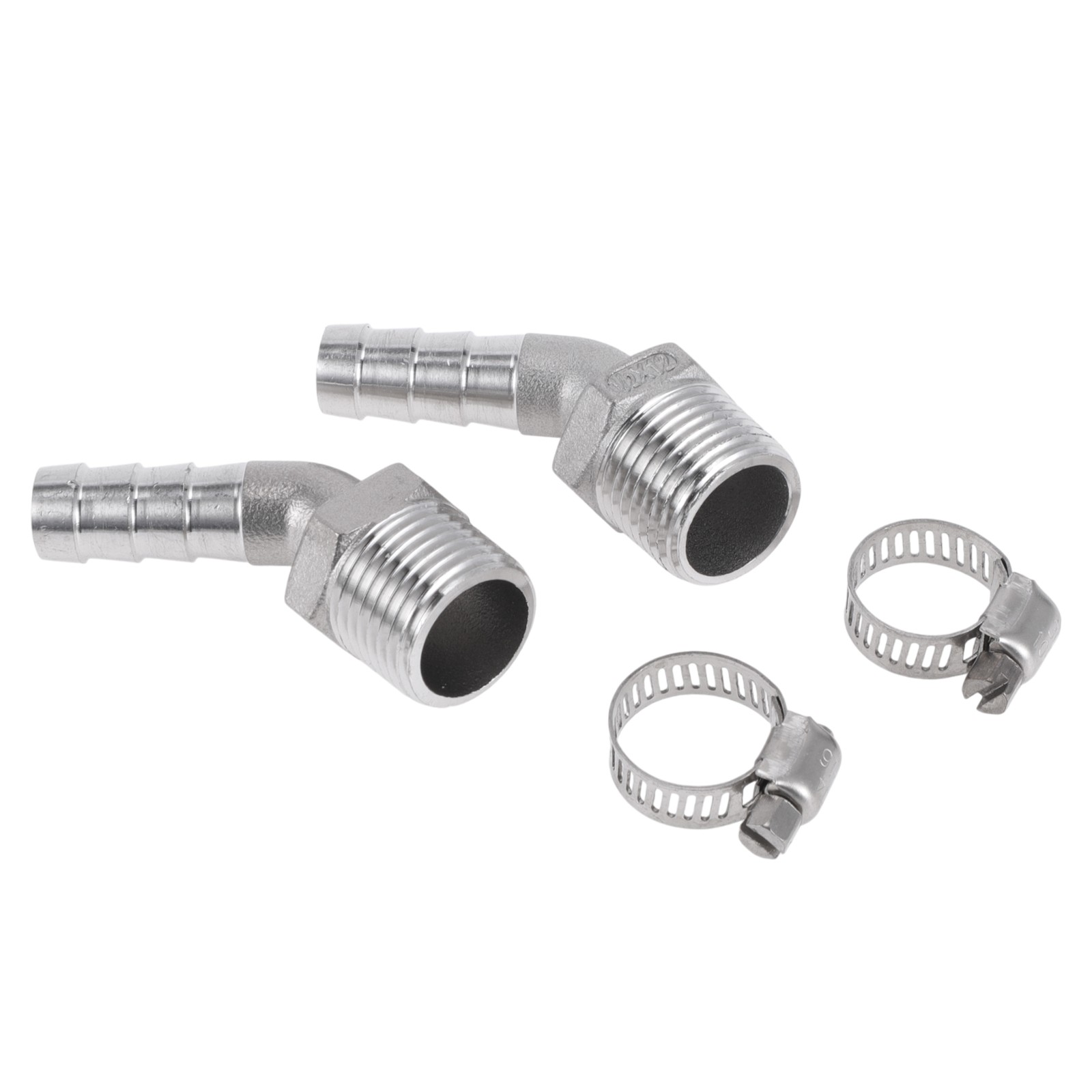 15/32″ OD 1/2″ Beard Fittings for BSPT 45° Beard Elbow with 2 Ties