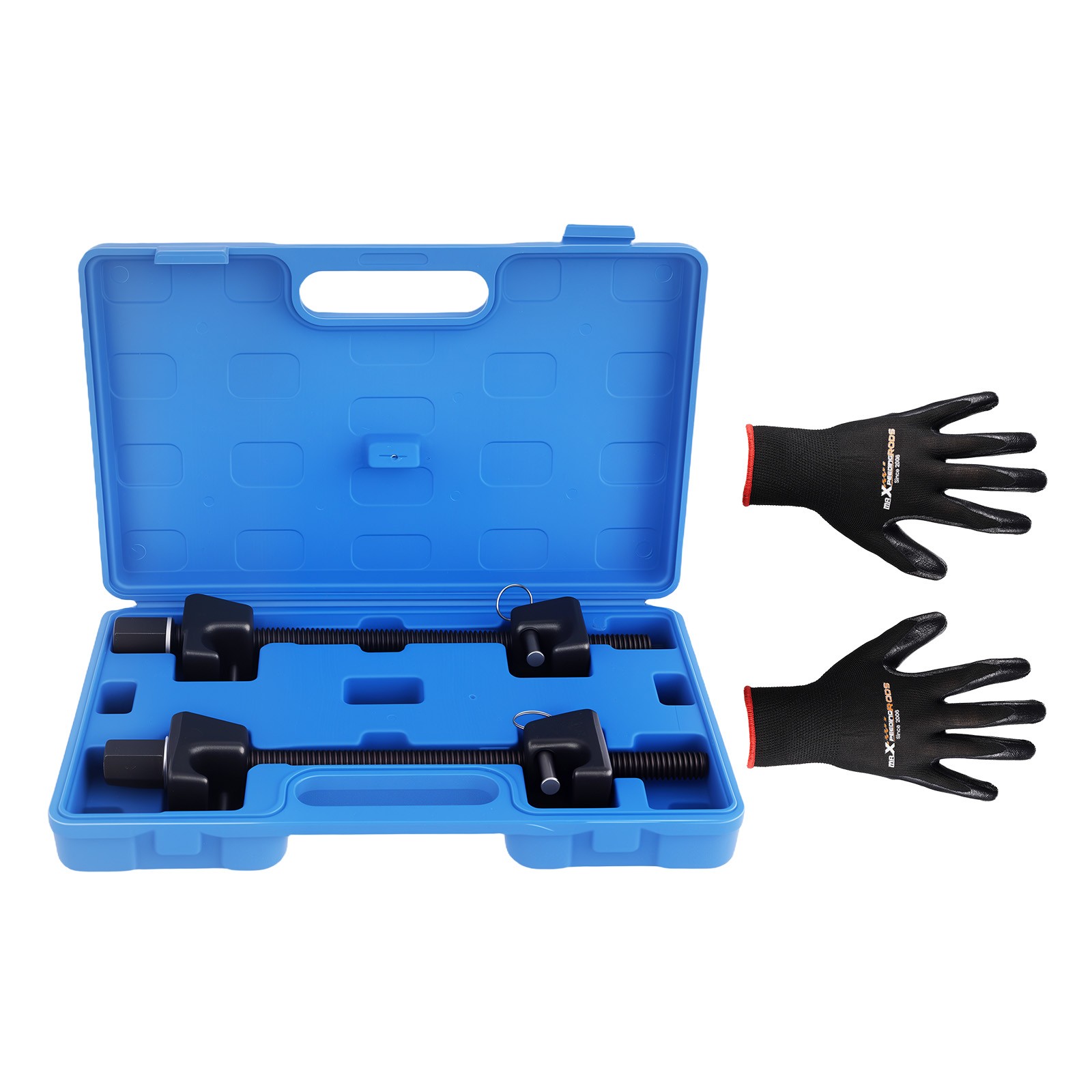 2pc Coil Spring Compressor Tools Kit Fit MacPherson Struts Shocks W/Detent Pins