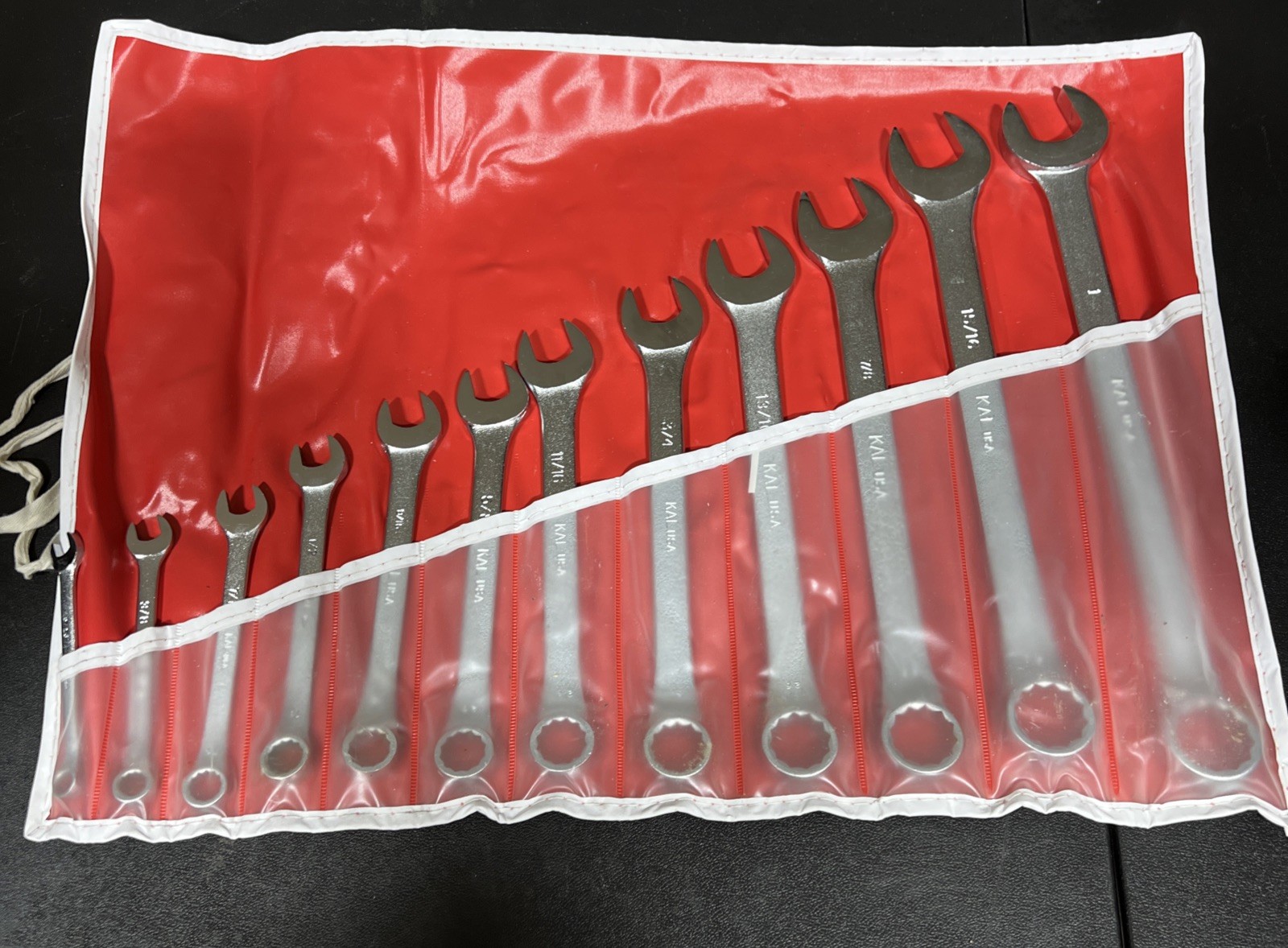 KAL Tools, 12 Pc, SAE, Combination Wrench Set High Quality Made In USA 5 Stars!