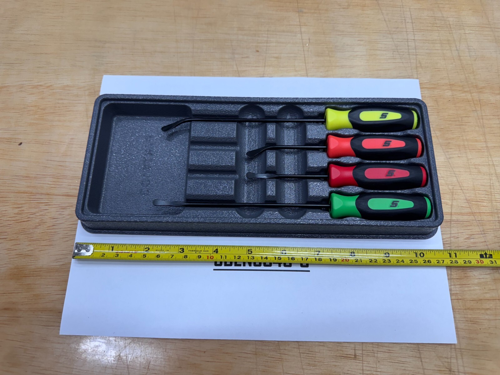 Snap-on Tools USA NEW 4pc MULTI-COLOR Soft Grip Seal Removal Tool Set SGSR104AMC