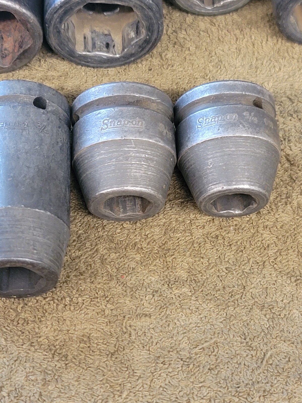 12 Snap-on Impact Socket Set SIM IM 3/4 Drive Sae 1-1/2 3/8 5/16 3/16 1/8 5/8″