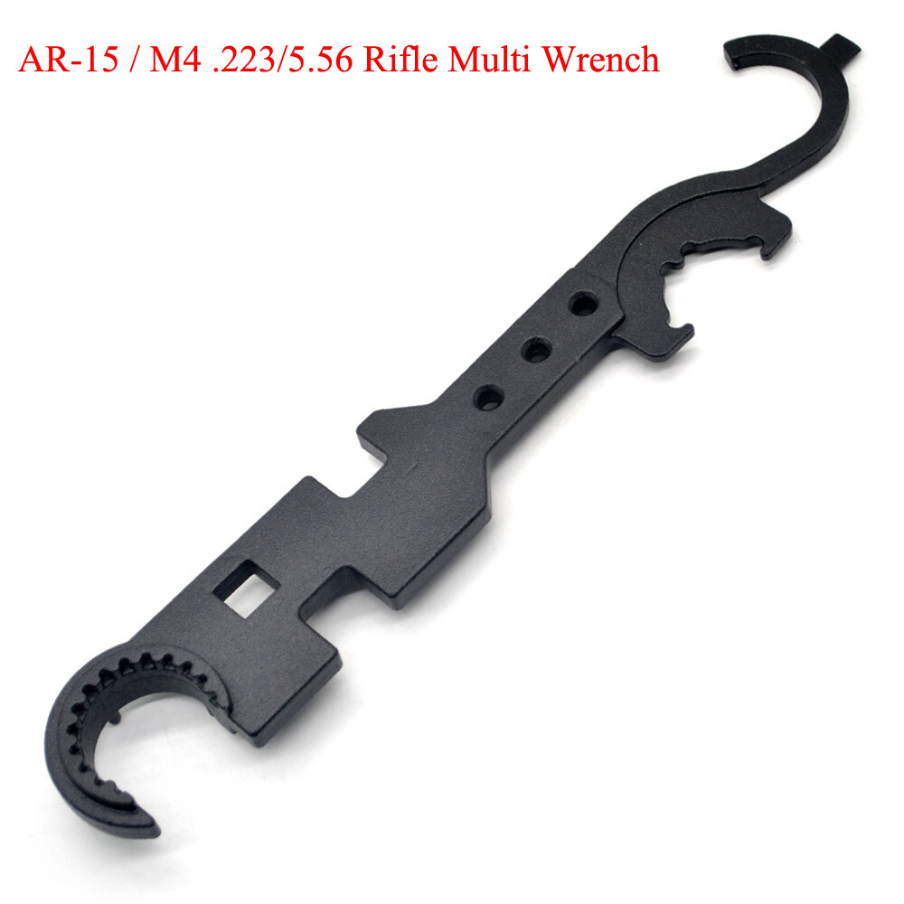 3 Kinds Multi-function Tactical Steel Wrench Tool Armerers Auto Repair Black