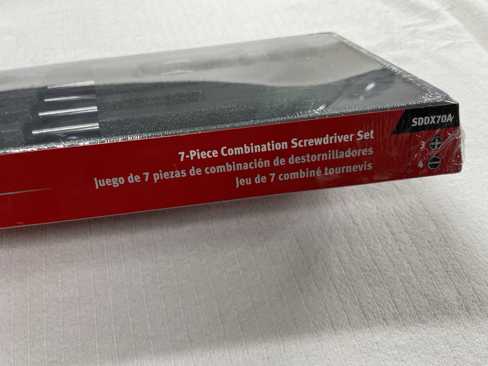 NEW Snap On Combination Screwdriver Set 7 Pcs. Black Hard Handles SDDX70A