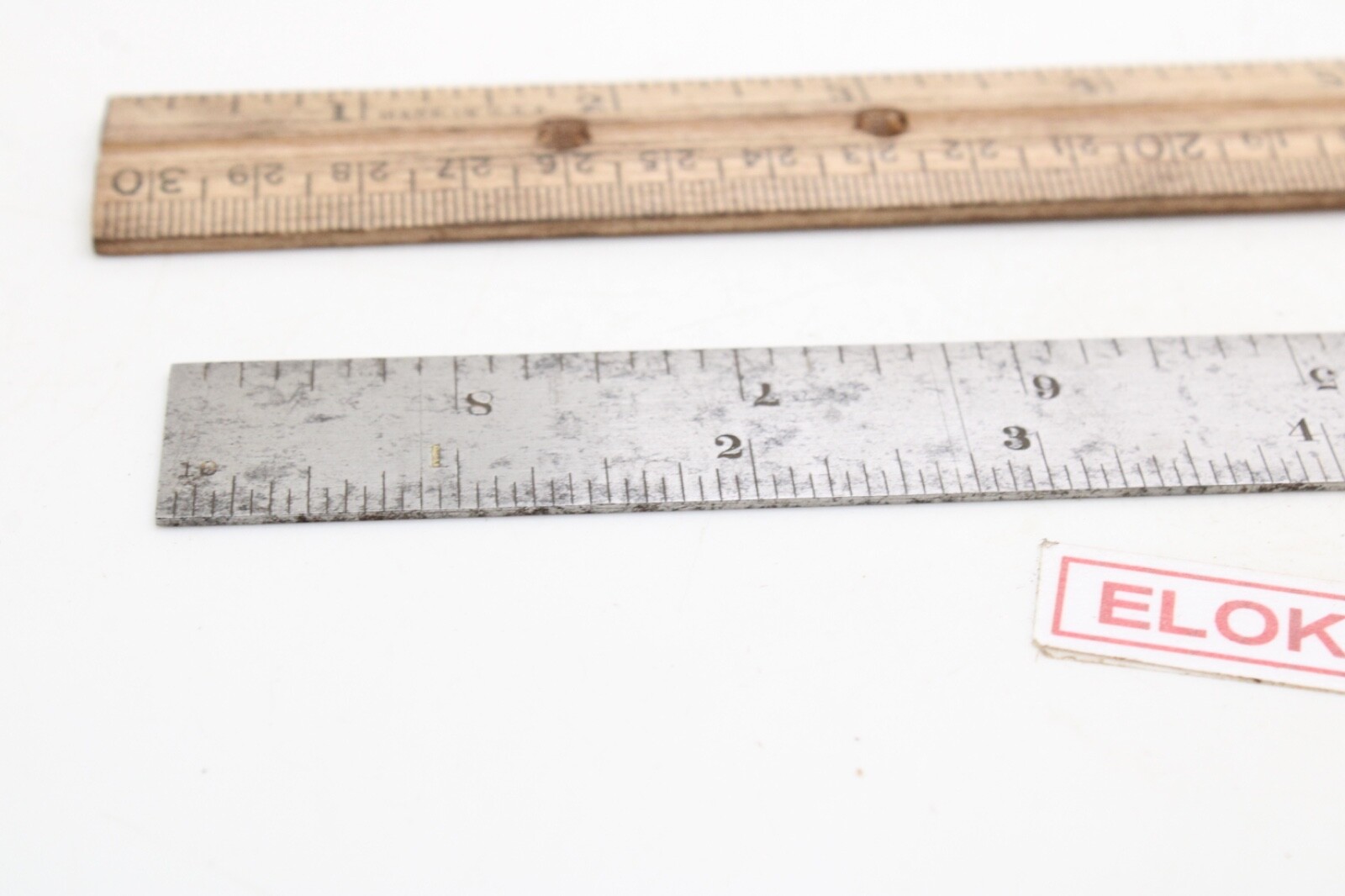 L.S. Starrett Co. 604R 6″ Tempered Ruler Double Side USA