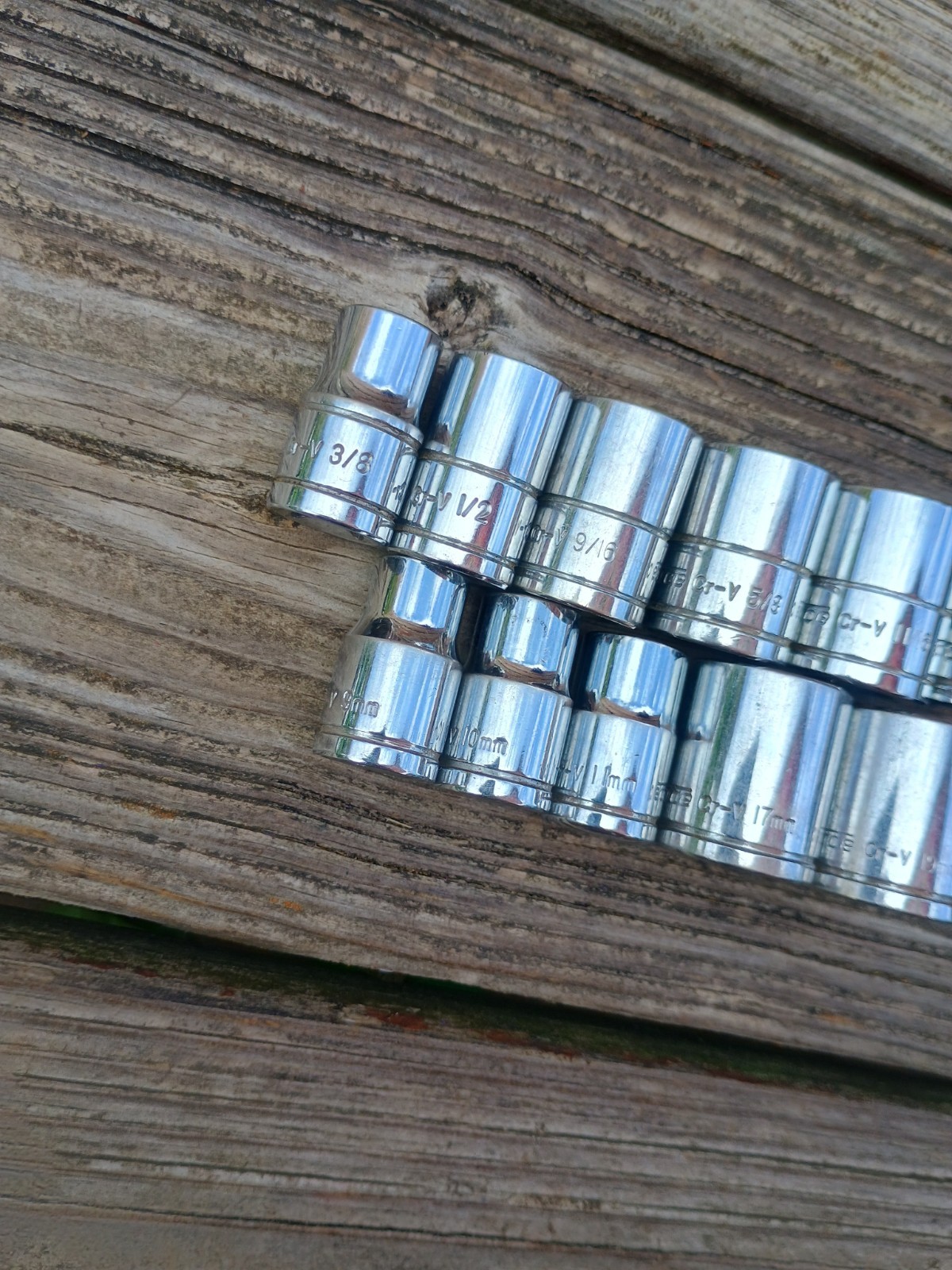 11 Pc Workforce 3/8″ Drive 6 Point Sockets Metric & SAE
