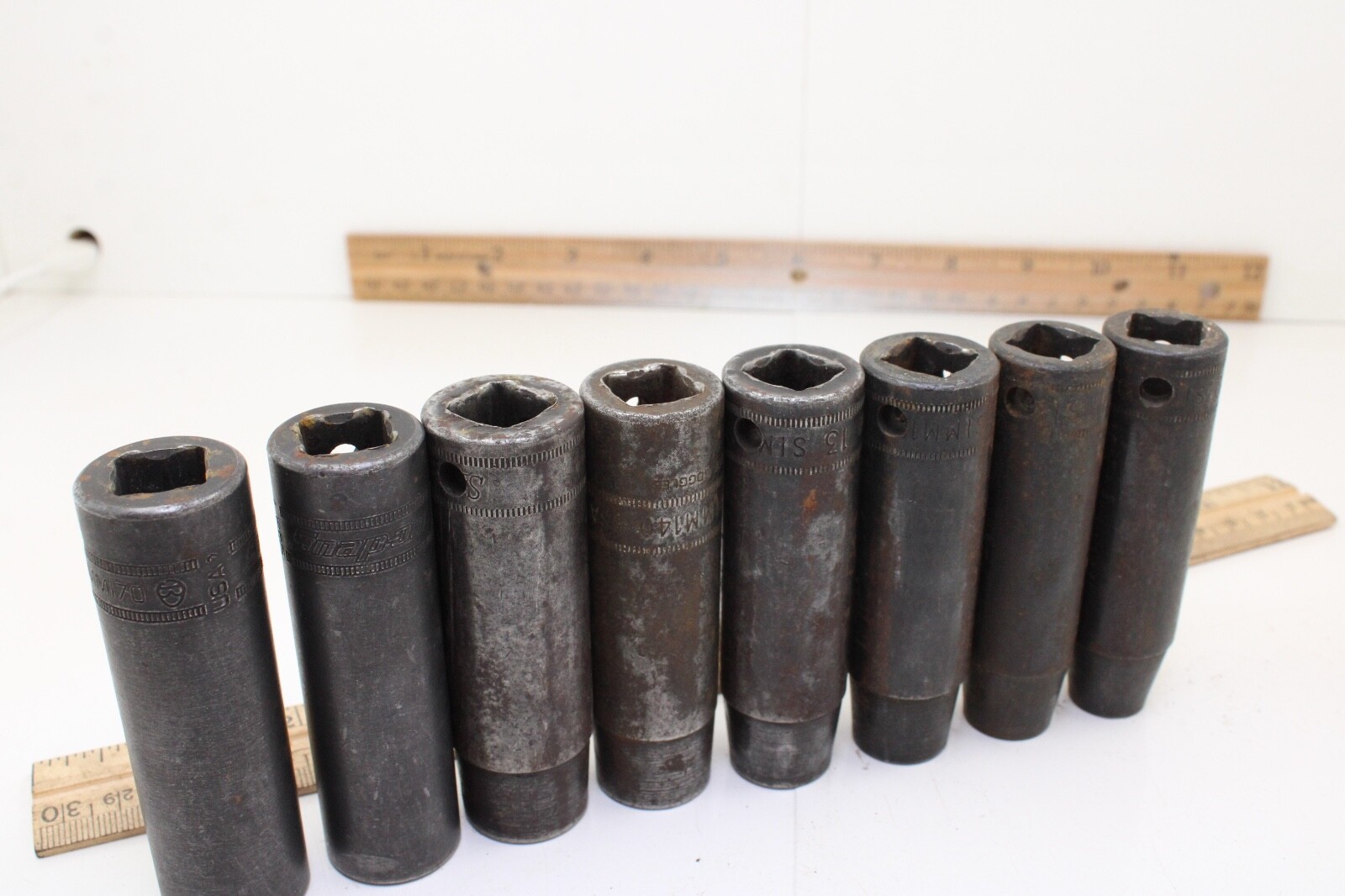 Snap On SIMM100-SIMM170 10-17mm 8 Piece 1/2″ Drive 6 Pt Deep Impact Socket SetUS